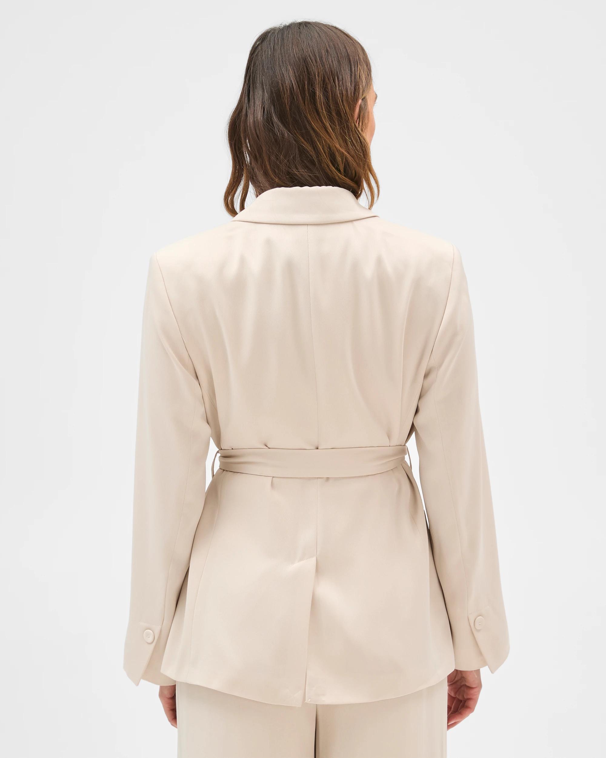 7 Preview Satin Tailored Blazer OYSTER, 7 of 7