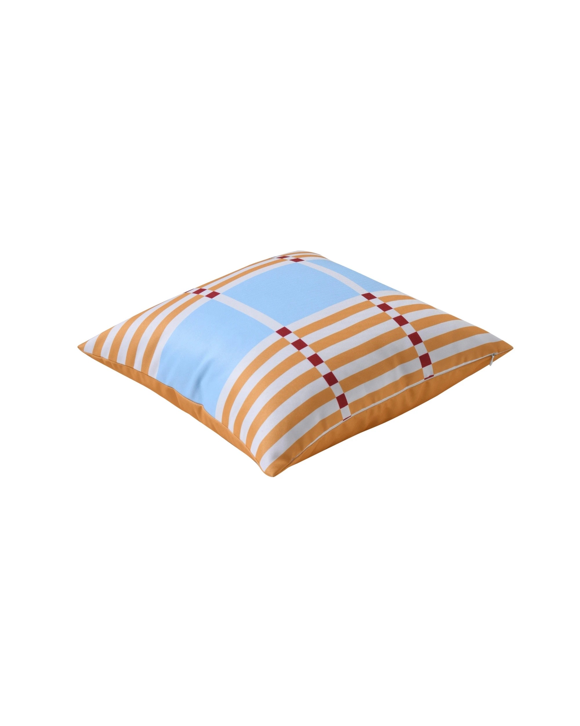 3 Vibes Riviera Printed Outdoor Cushion 50x50cm - Mustard, 3 of 8