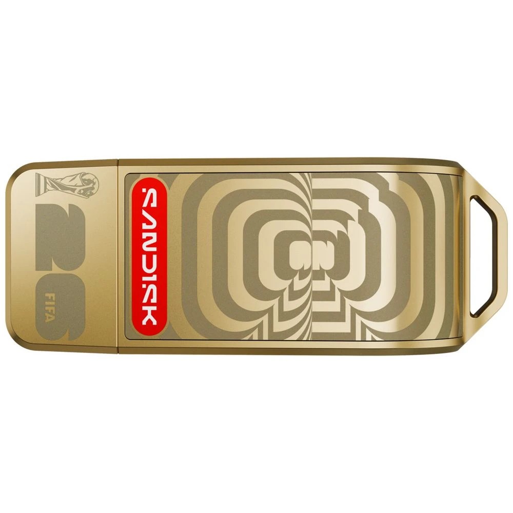 3 Sandisk 128GB USB-C Flash Drive FIFA Edition Gold, 3 of 5
