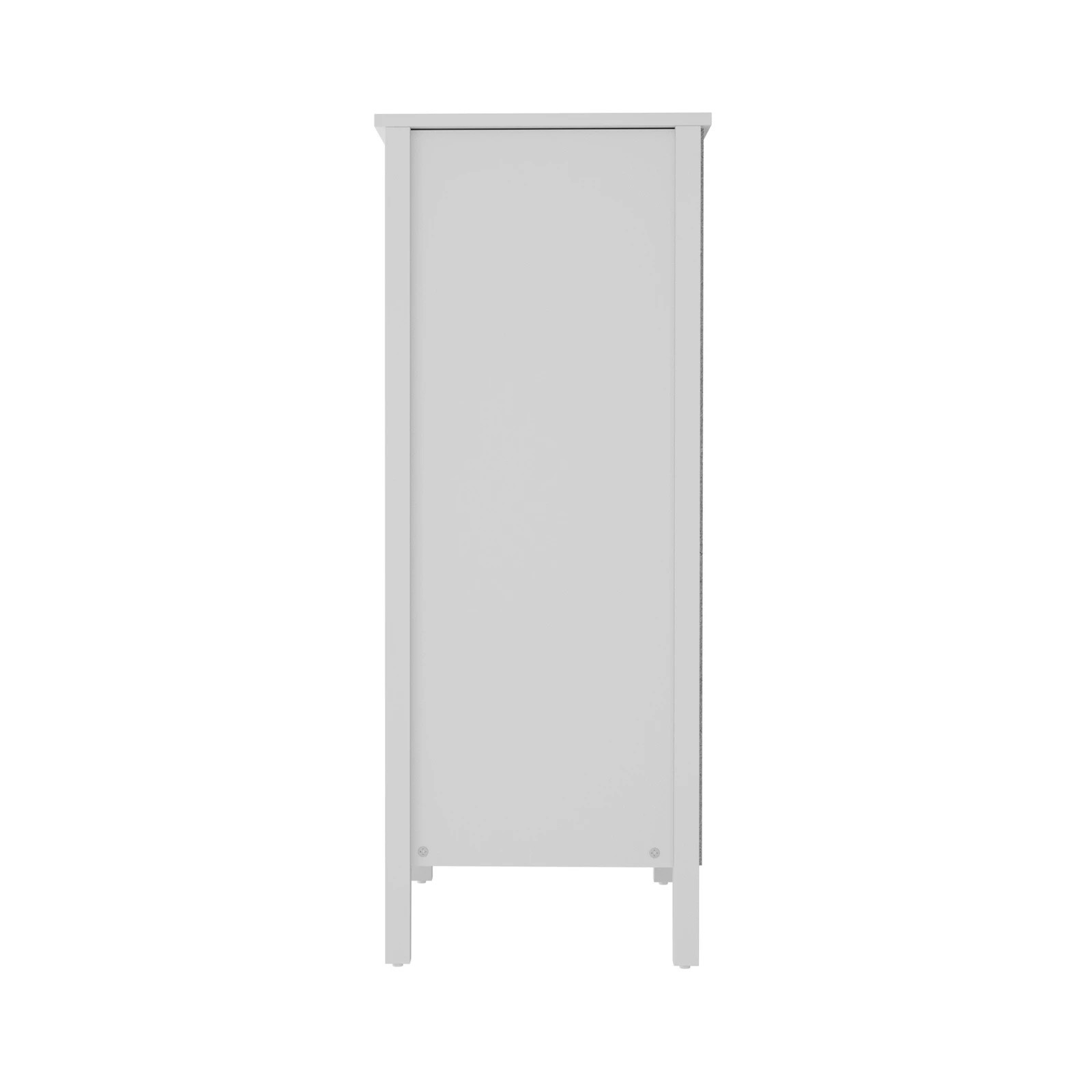 9 Oikiture 4 Chest Of Drawers Dresser Storage Cabinet Tallboy Vintage
 - White, 9 of 10