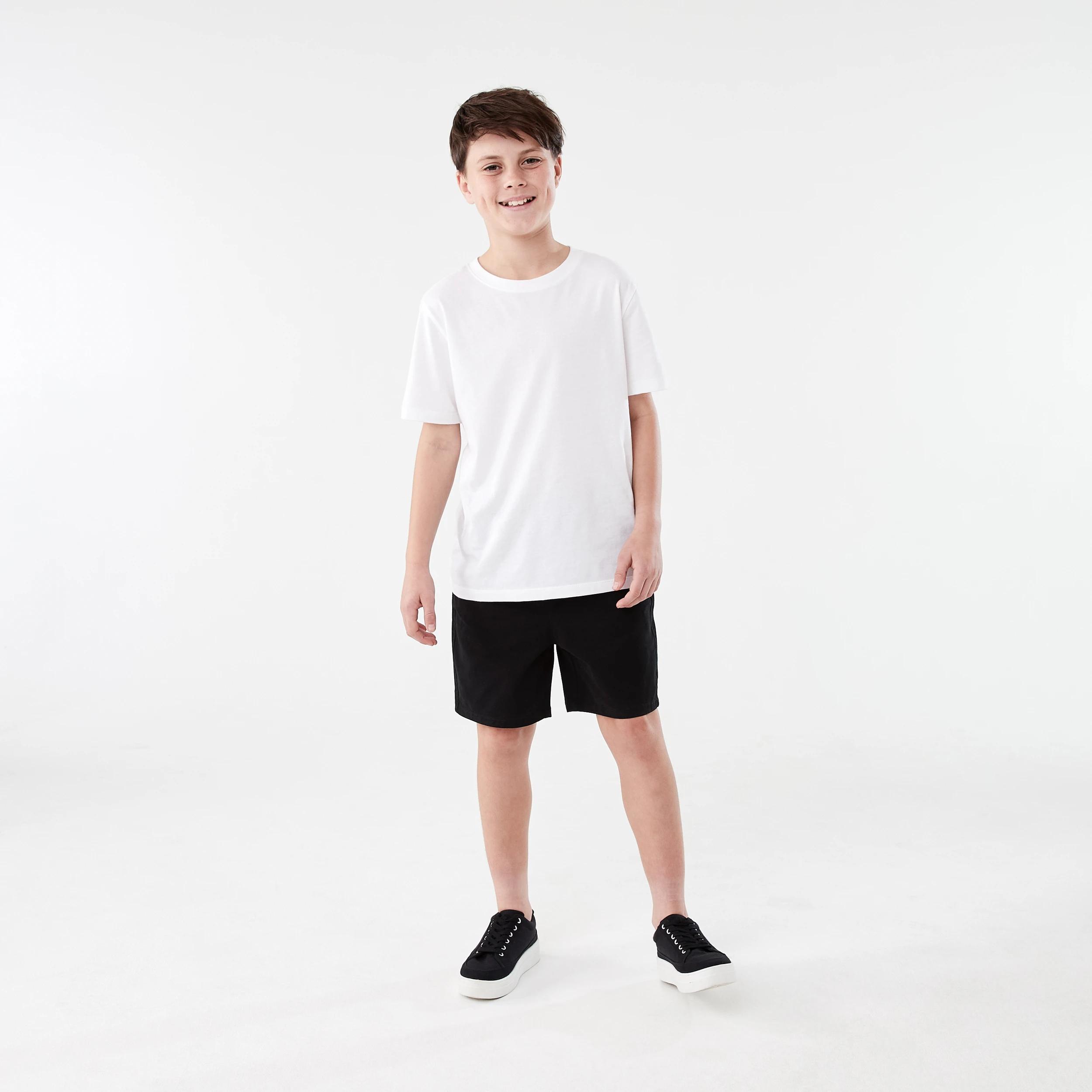5 Washed Pull On Shorts BLACK, 5 of 6