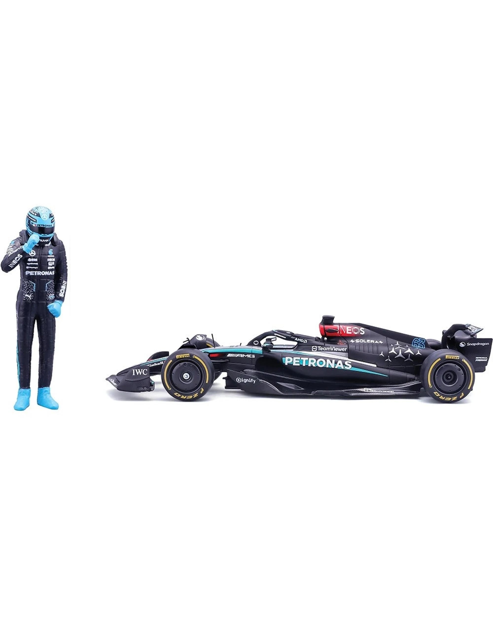 2 Bburago Formula Racing 1:24 2024 Mercedes AMG W15 #63 George Russell, 2 of 3