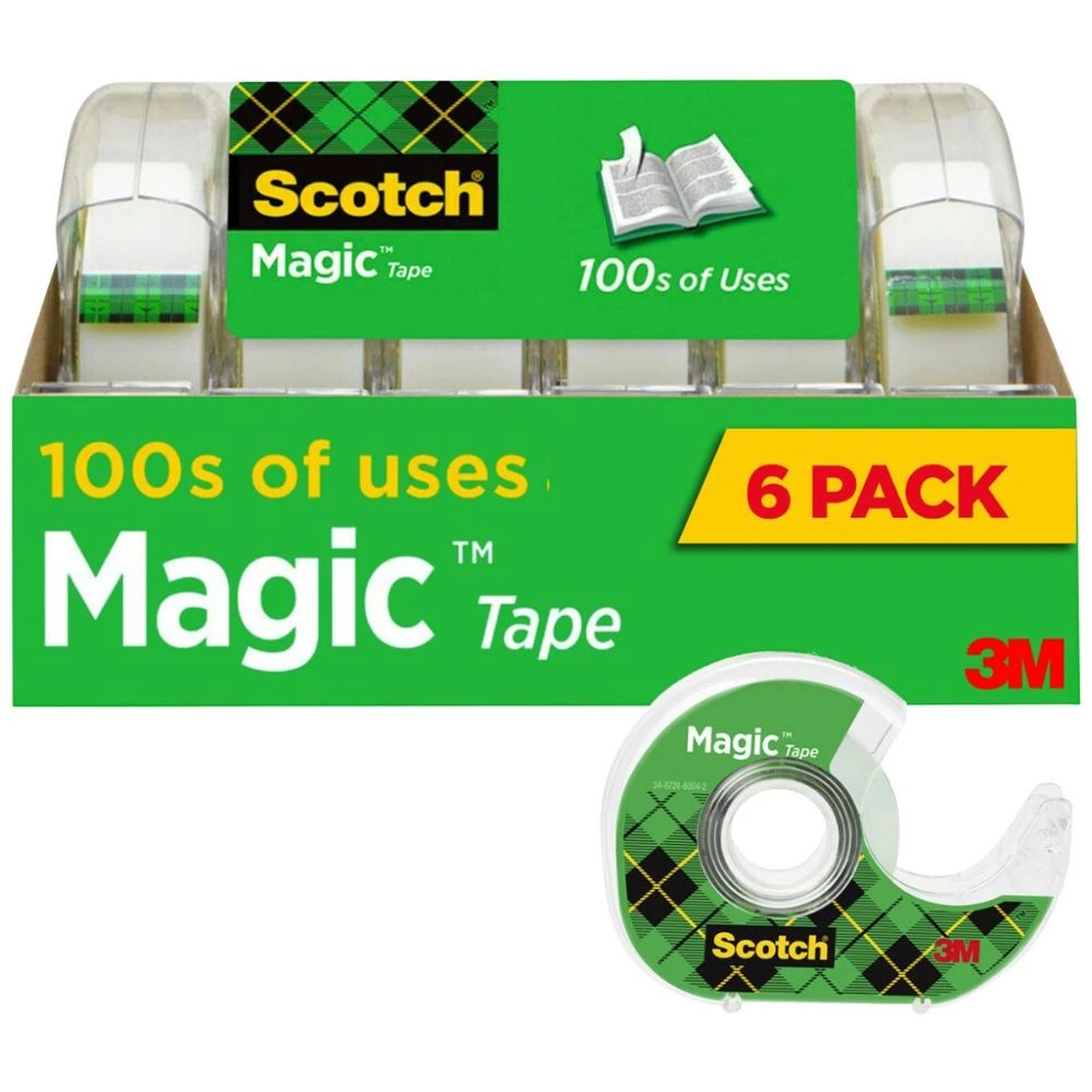 1 Scotch Magic Tape with Dispenser 6 Pack, 1 of 6