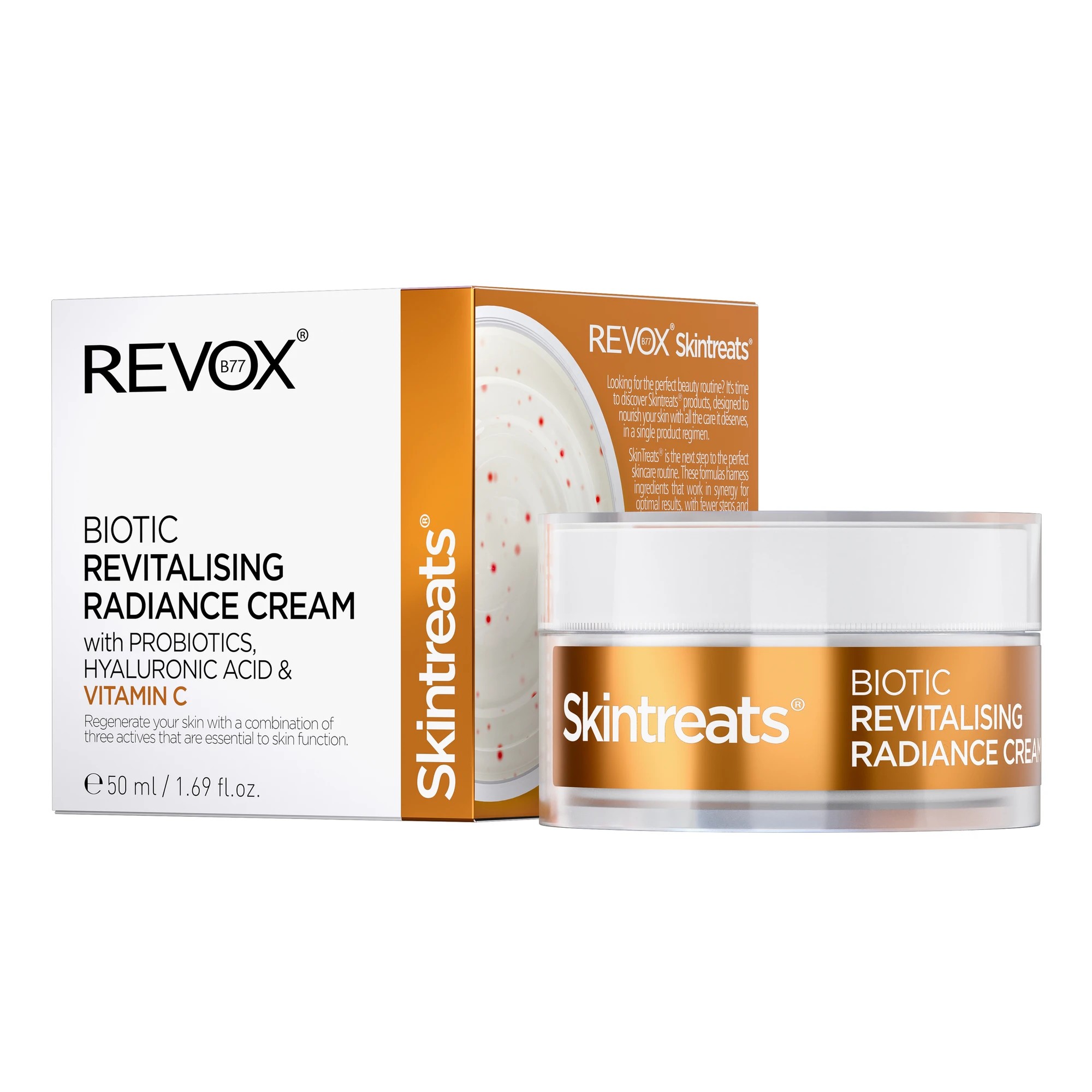 2 Revox B77 Skintreats Biotic Revitalising Radiance Cream 50ml - Probiotics, Hyaluronic Acid and Vitamin C, 2 of 2