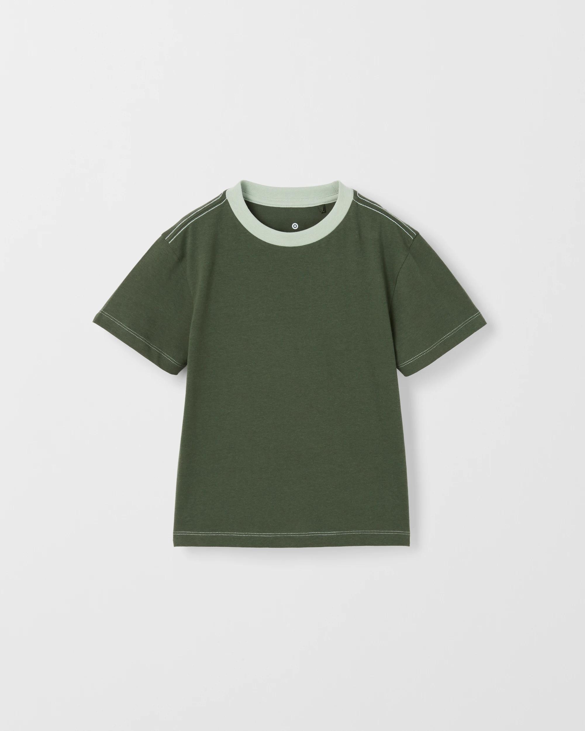 3 Target Kids Australian Cotton 3 Pack T-Shirts CROC GREEN, 3 of 5