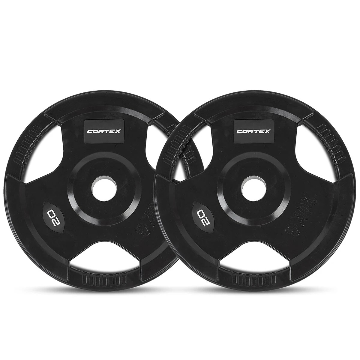 6 LSG GRK-110 with FID Bench, 90kg Olympic Weights - Barbell and Rubber Tri-Grip Plates - Black, 6 of 10