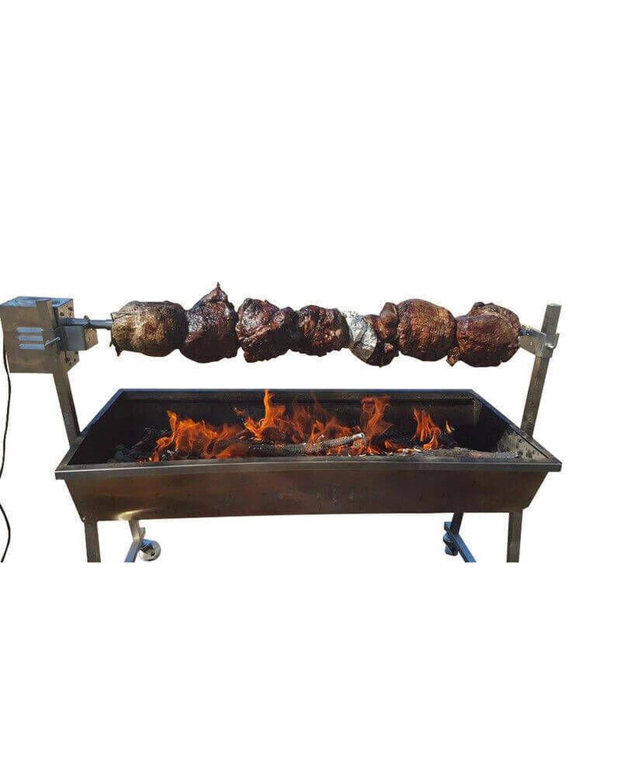 9 Flaming Coals Master 1200 Stainless Steel Spit Roaster - 30kg Motor Bundle, 9 of 10