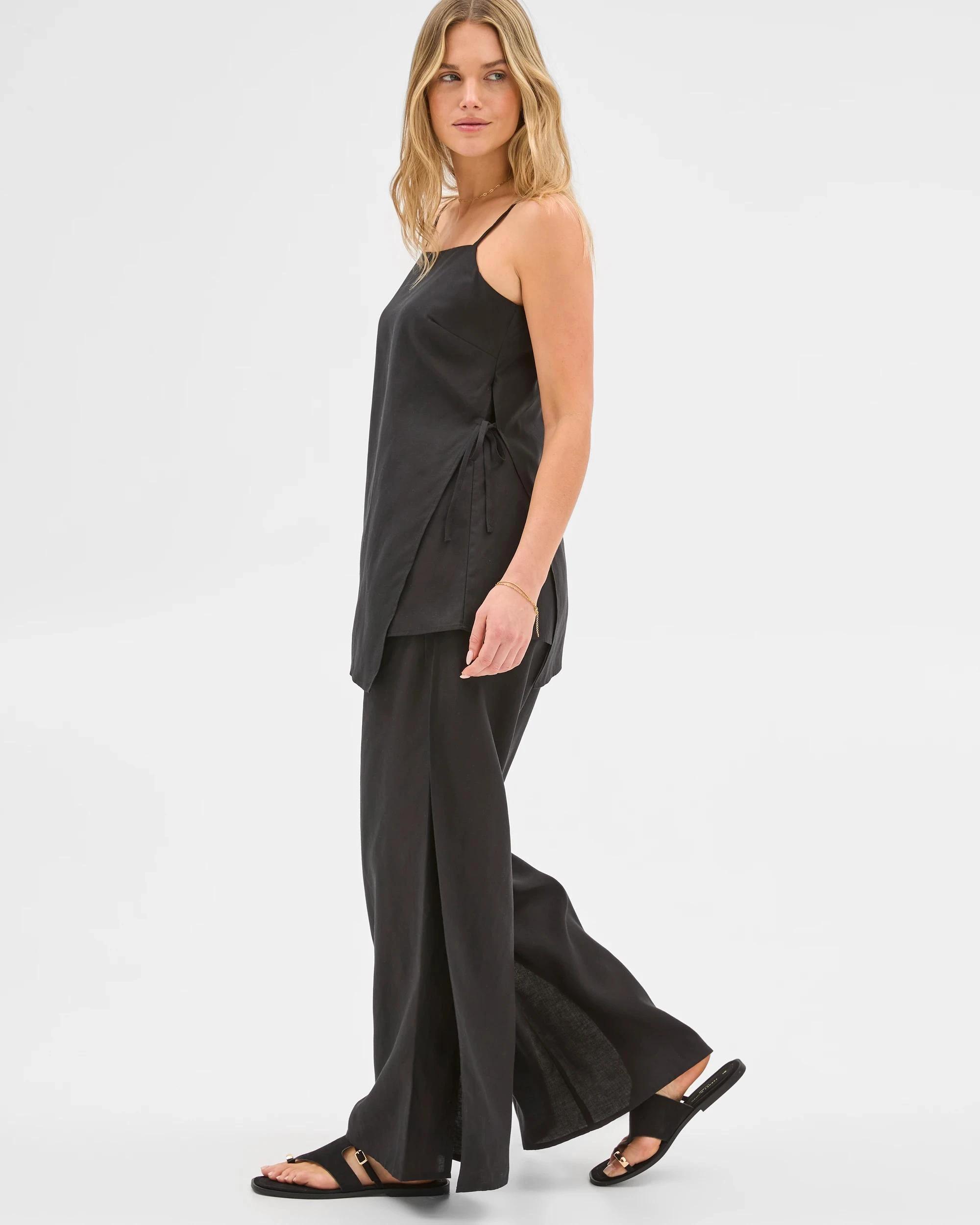 2 Lily Loves Strappy Tunic Cami BLACK, 2 of 7