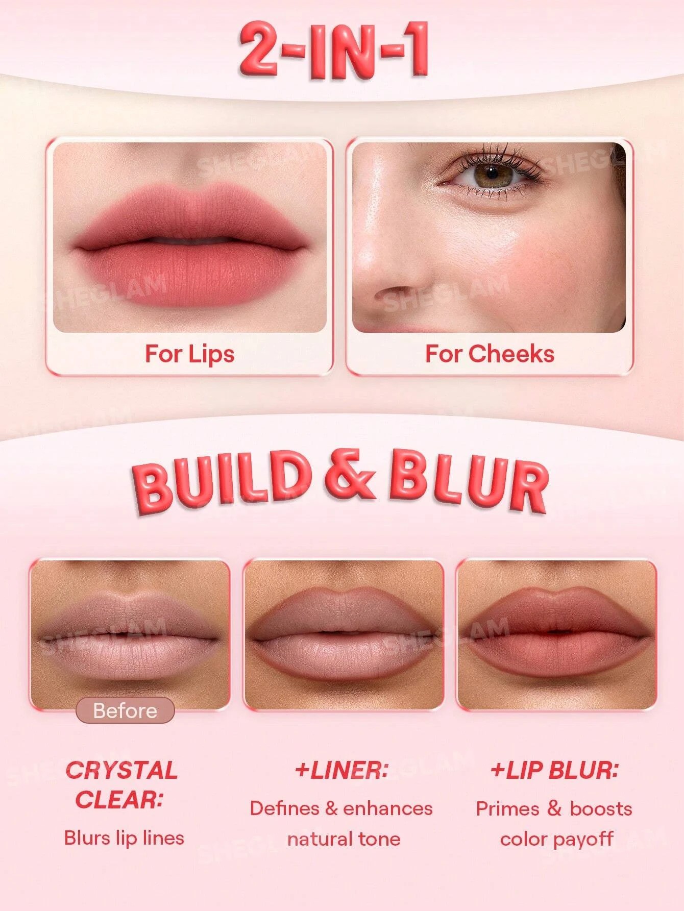 3 SHEGLAM Bounce Putty Pocket Lip Pot - High Key, 3 of 7