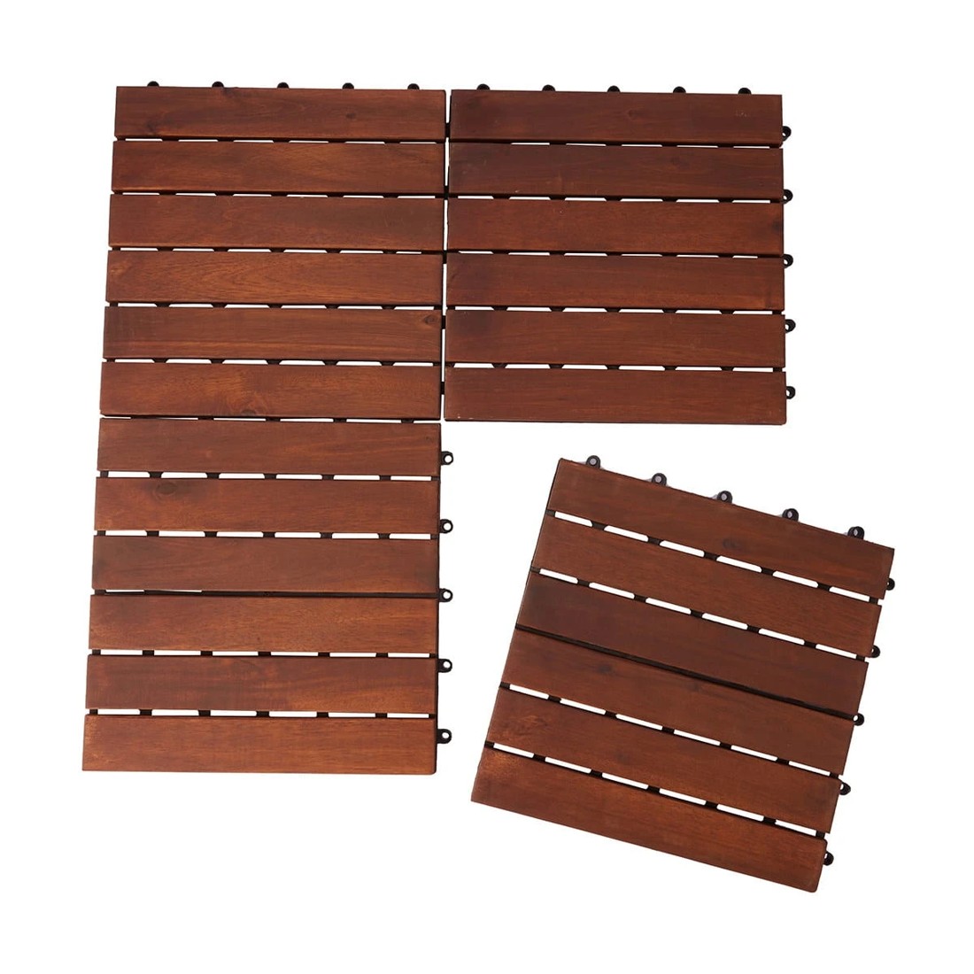 2 4 Pack Wooden Decking Tiles, 2 of 6
