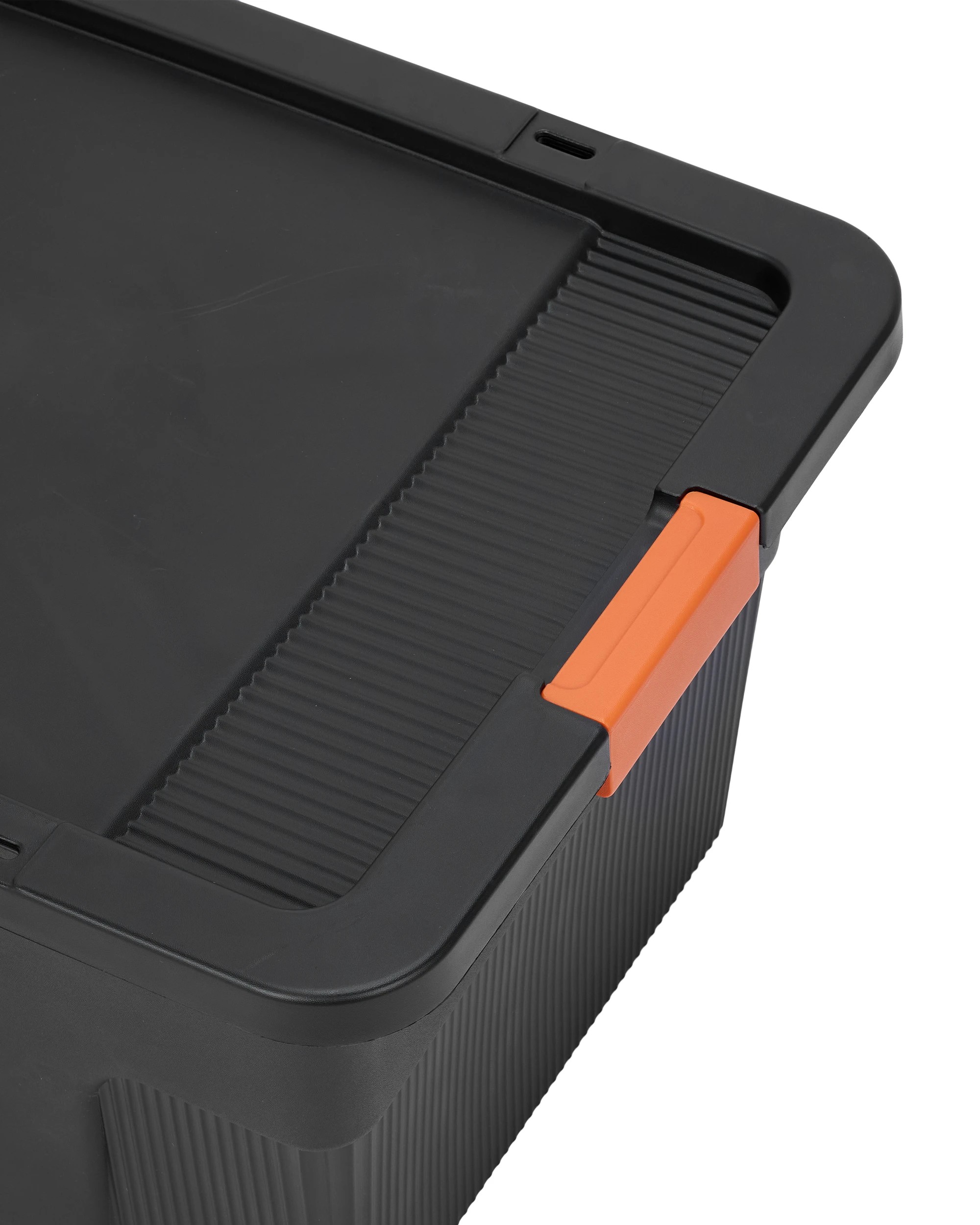 4 100L Heavy Duty Storage Container - Black, 4 of 6