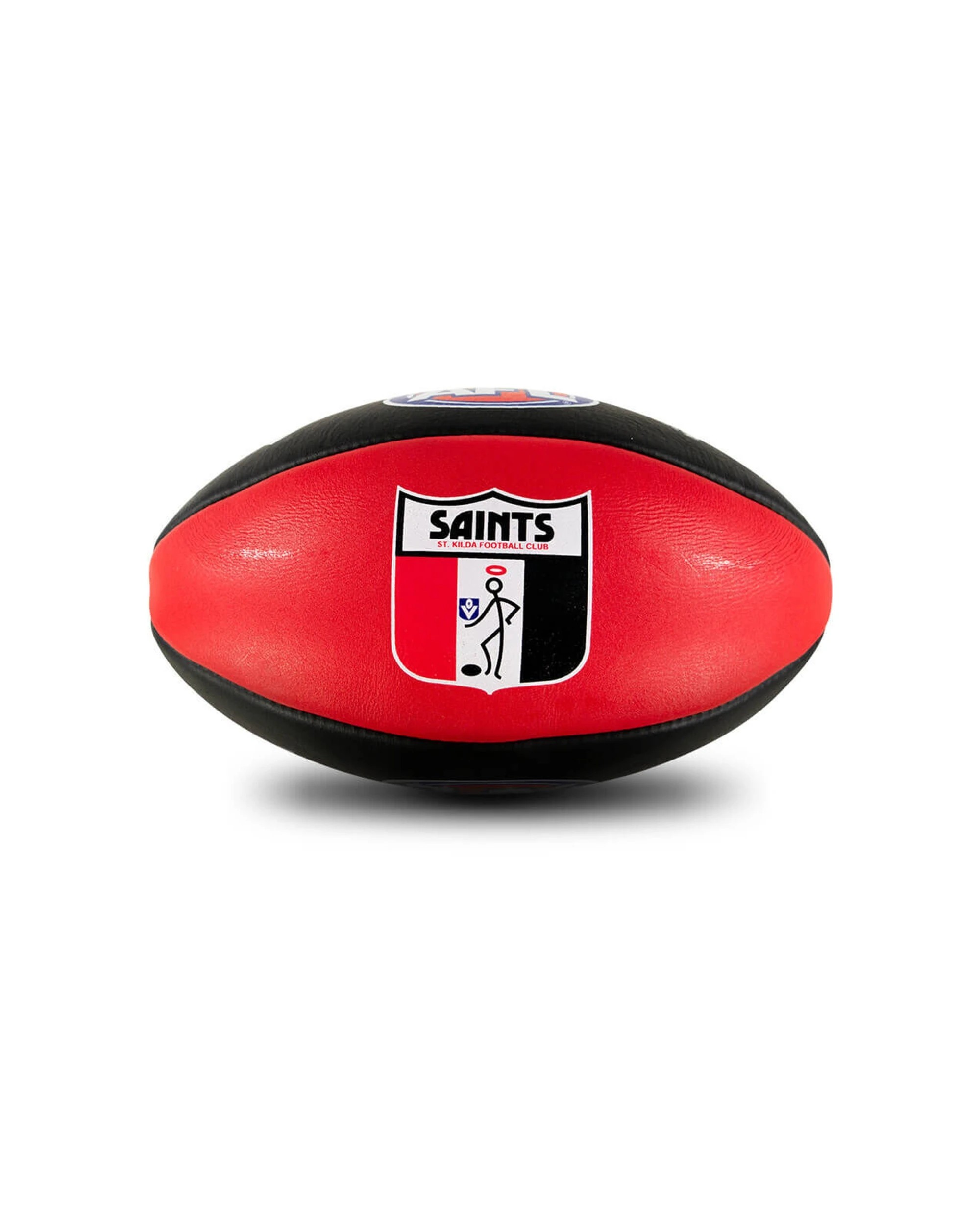 3 Sherrin AFL Team Leather Football St Kilda Saints Size 5 Full Grain Leather - Multi, 3 of 4