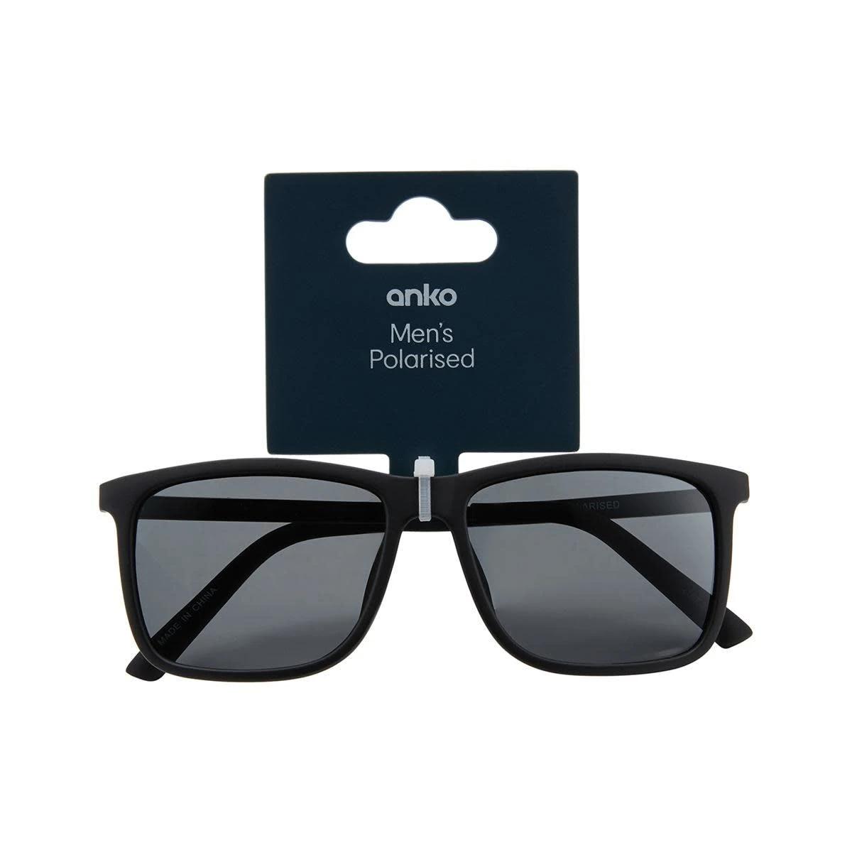 3 Mens Square Frame Sunglasses BLACK, 3 of 3