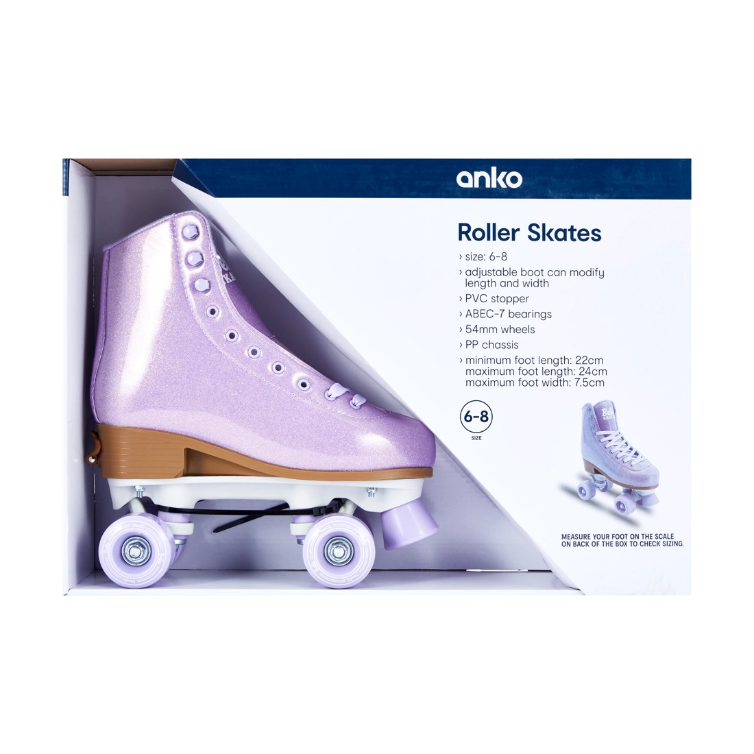 7 Roller Skates - Ombre, Size 6 to 8, 7 of 8