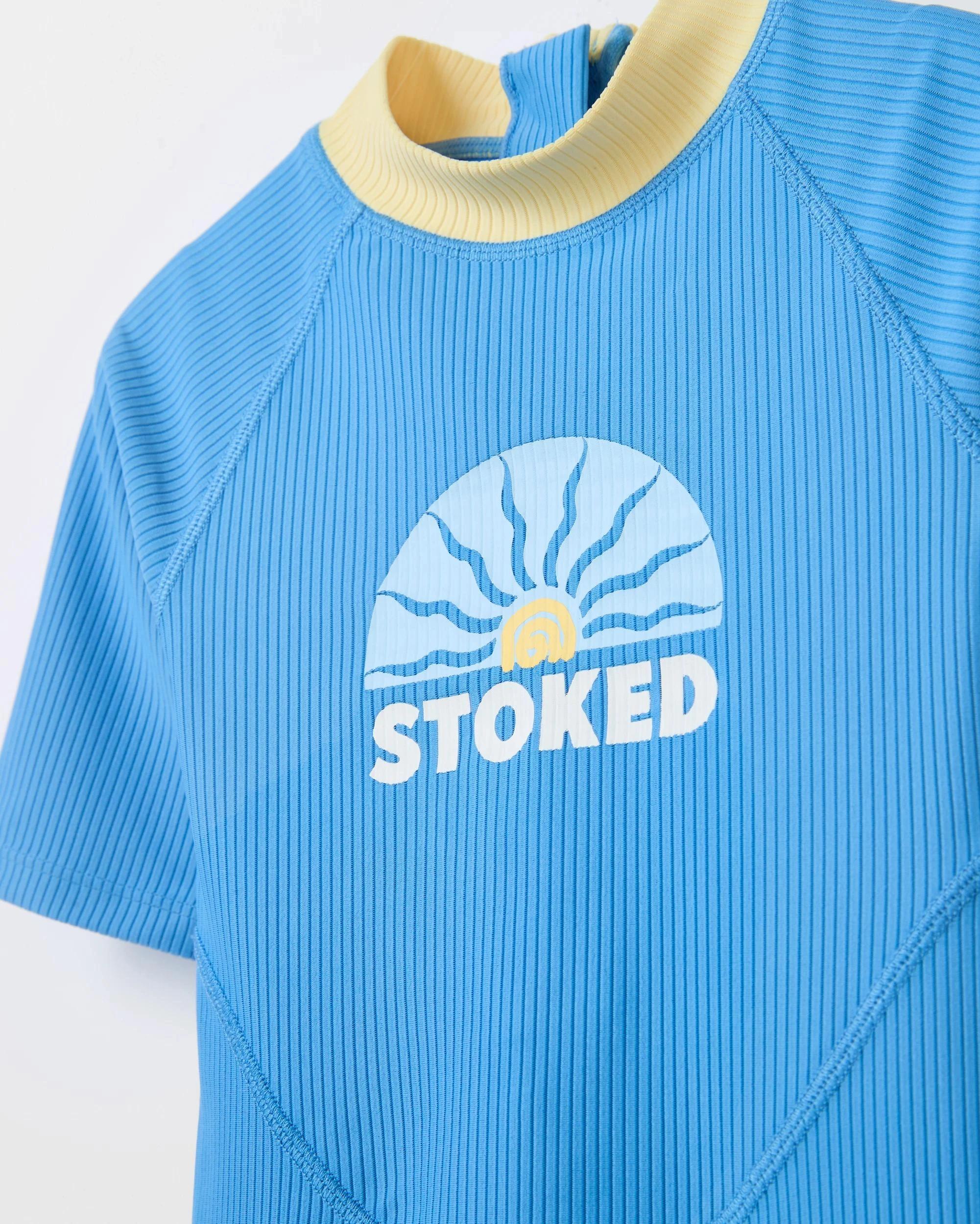 2 Target Short Sleeve Swim Onesuit BLUE, 2 of 2