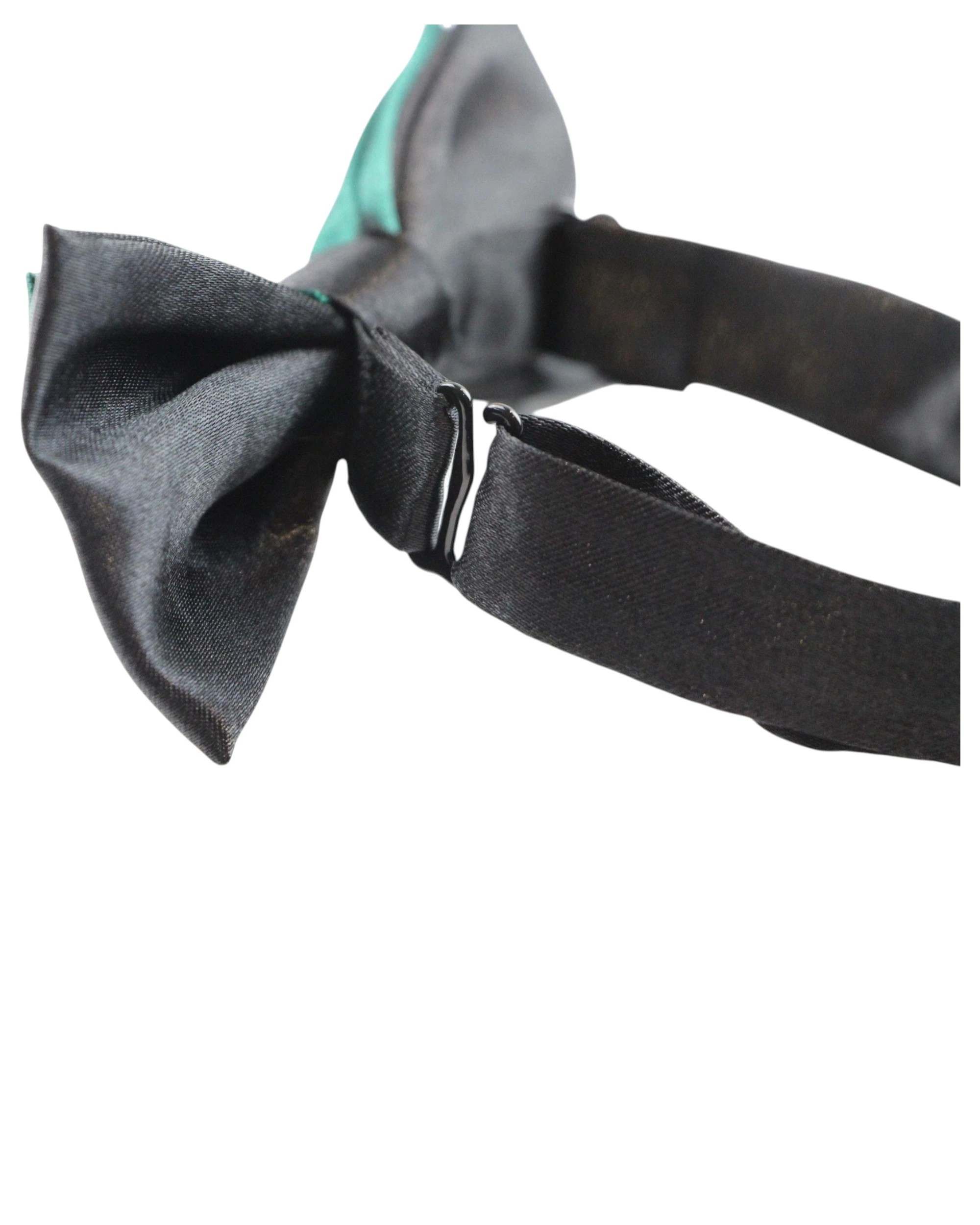 2 Zasel Boys Bottle Green Two Tone Layer Bow Tie - Multi - Multi, 2 of 4