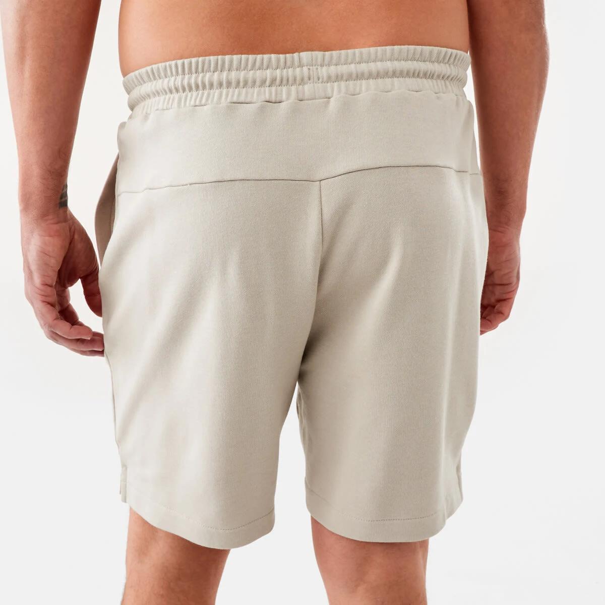 3 Active Mens Terry Shorts Sil Beige, 3 of 7