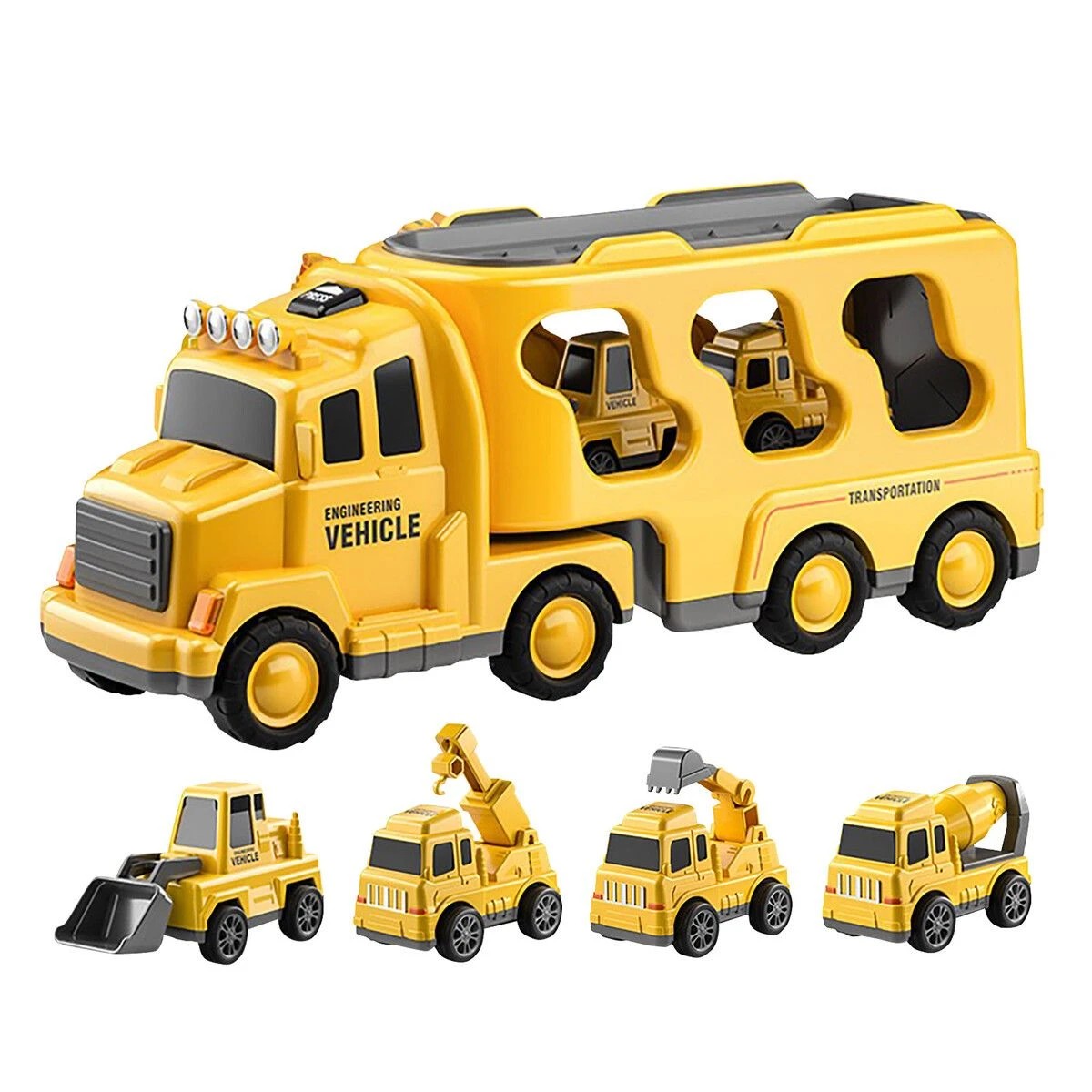 4 AUSWAY 5 In 1 Truck Toy Car Set Toddler Construction, 4 of 5