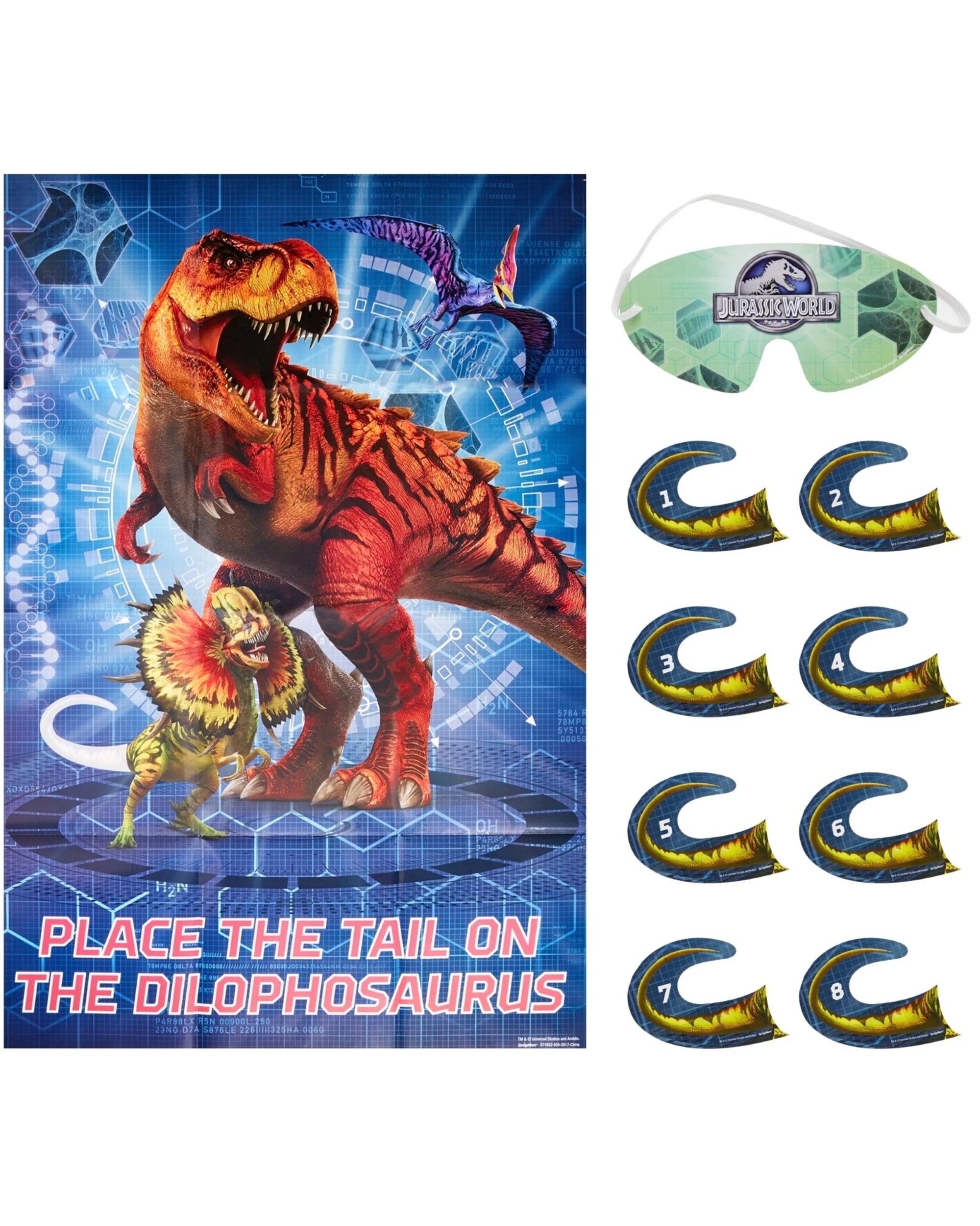 1 Amscan Inc. Jurassic World Party Game - Multi, 1 of 1