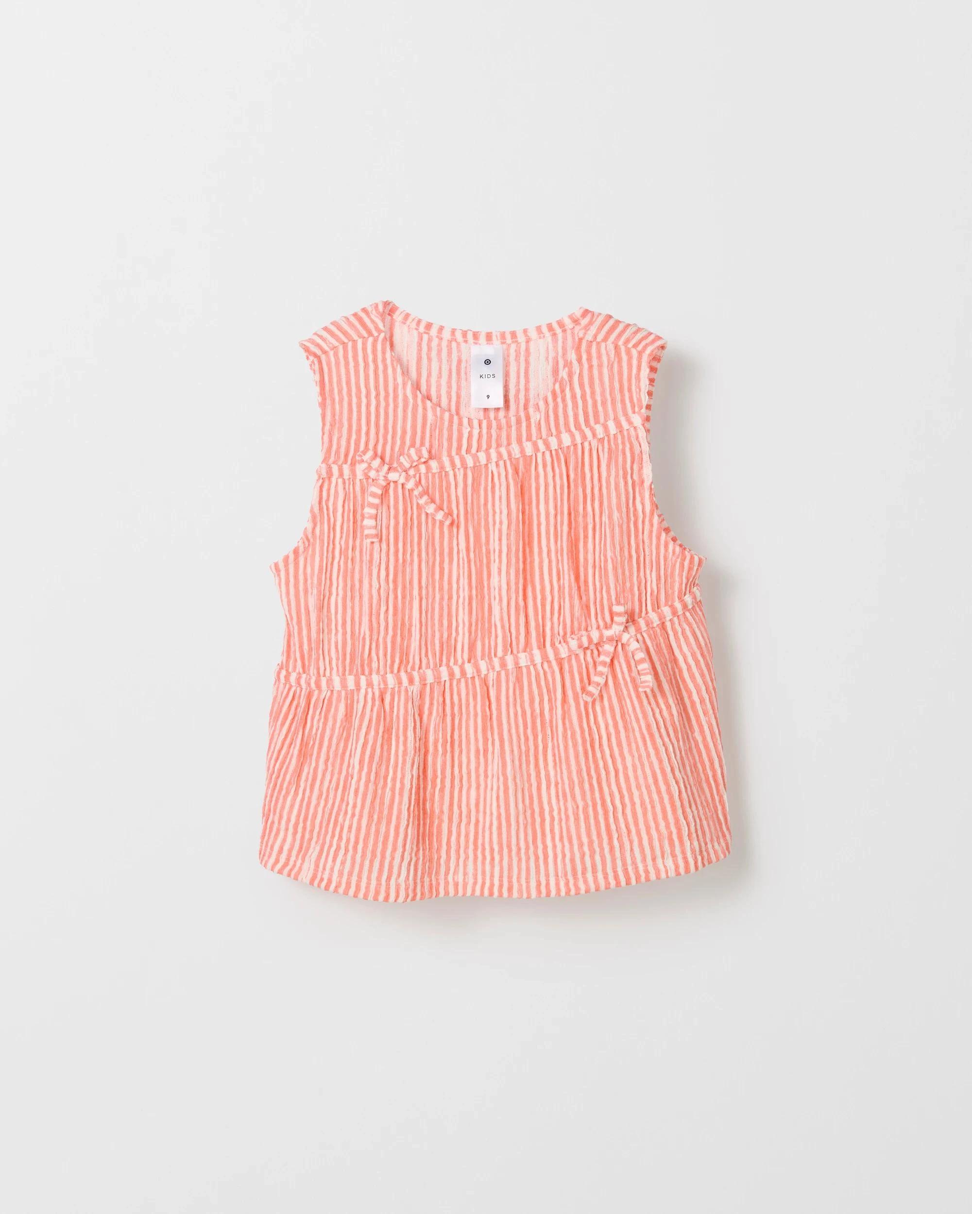 5 Target Textured Knit Bow Tank STRIPE, 5 of 6