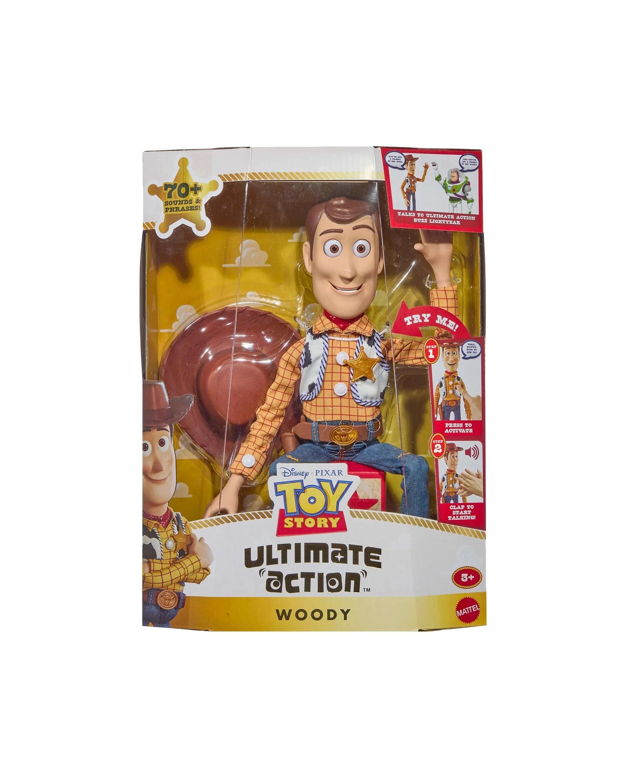 1 Disney Pixar Toy Story 5 Ultimate Action Woody Action Figure, 1 of 5
