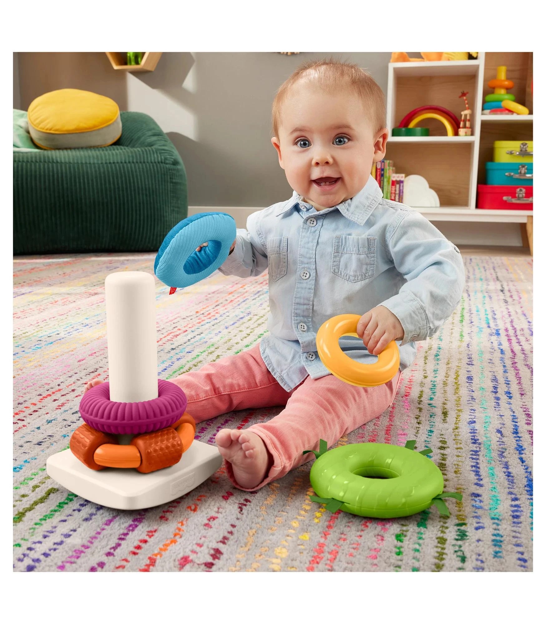 5 Fisher-Price Sensory Rock-A-Stack - Multi, 5 of 6