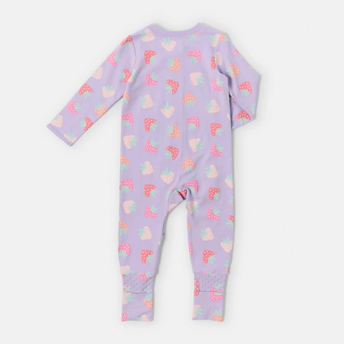2 Turn Cuff Coverall Strawberry, 2 of 3
