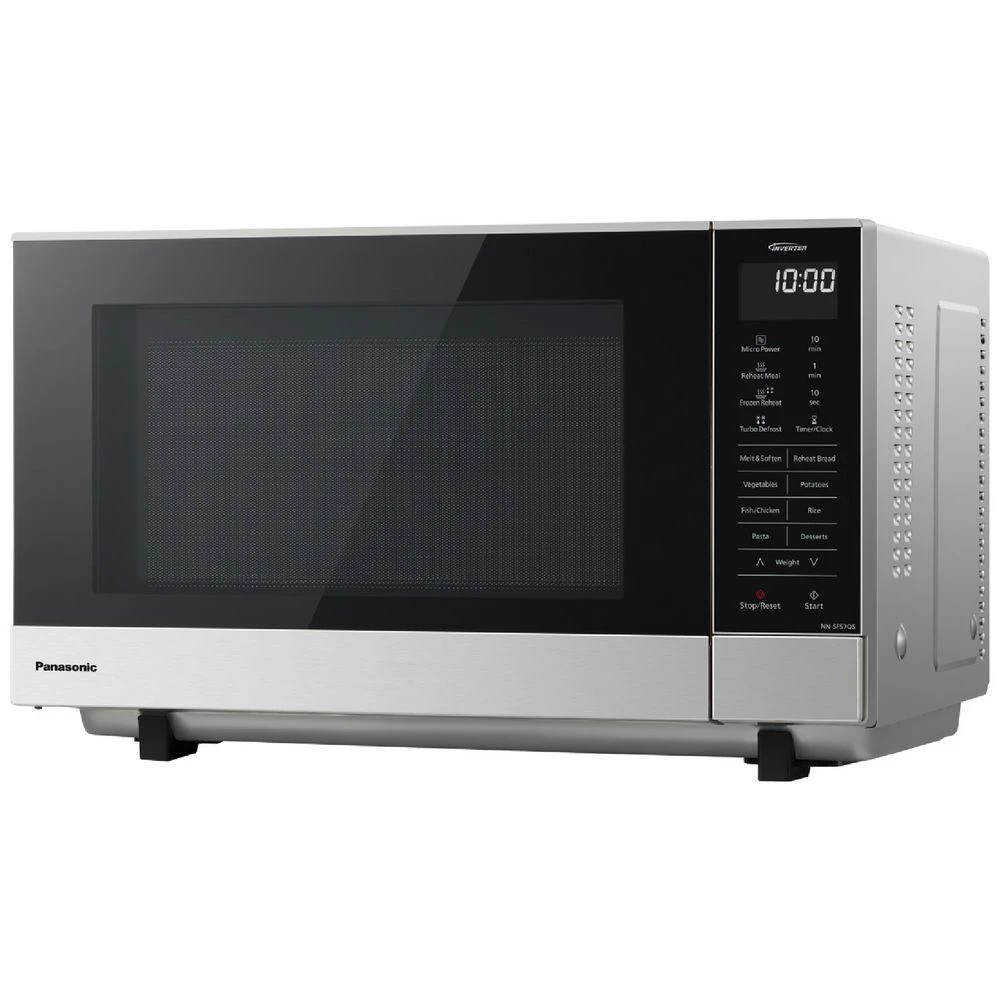 2 Panasonic Flatbed Microwave 27L Stainless Steel, 2 of 5