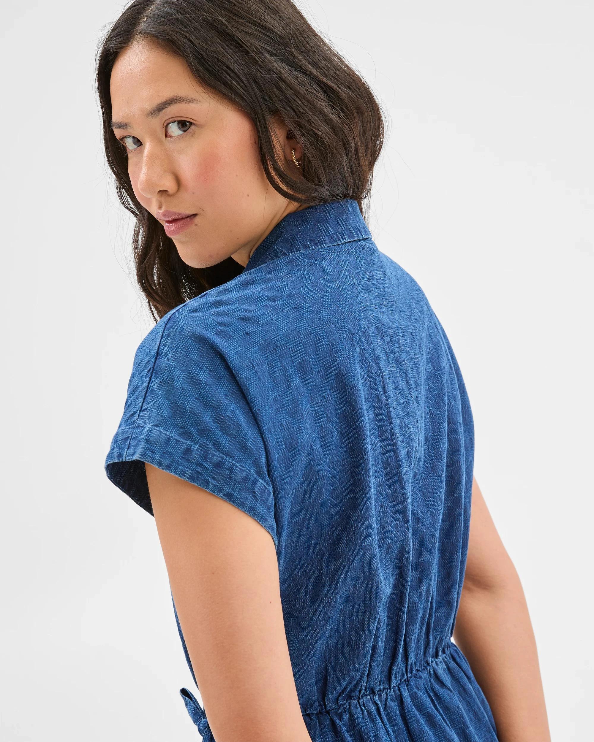 6 Target Woman Wrap Skirt Mini Dress CHAMBRAY, 6 of 7