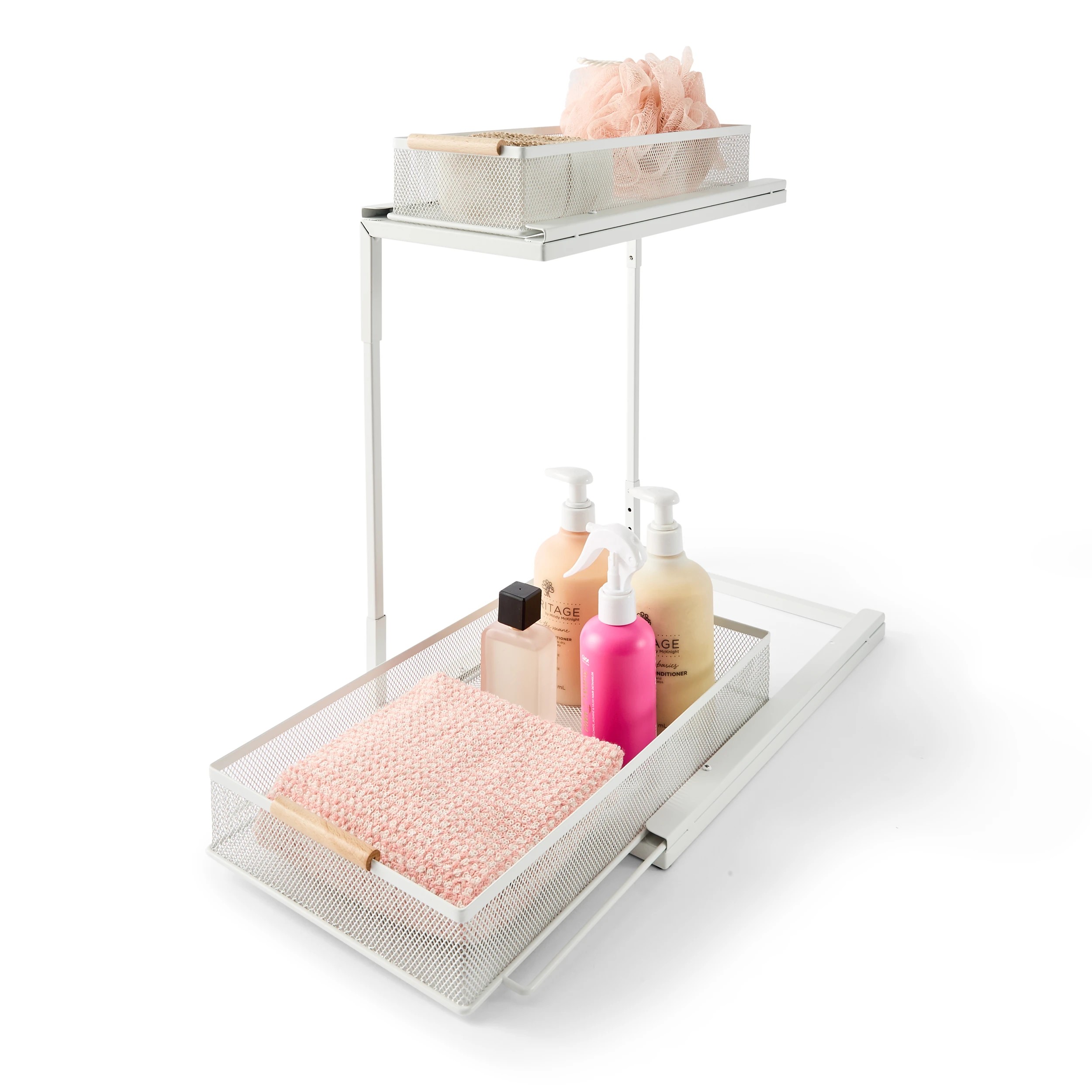 1 2 Tier Mesh Under Sink Organiser, 1 of 10