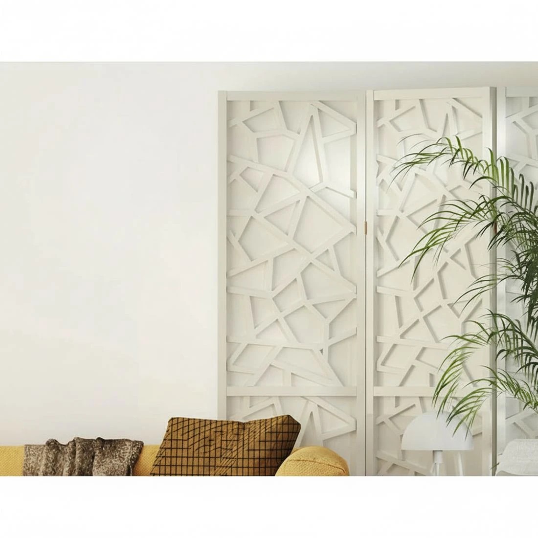 6 Artiss 8 Panel Room Divider Screen 325x170cm Clover - White, 6 of 7