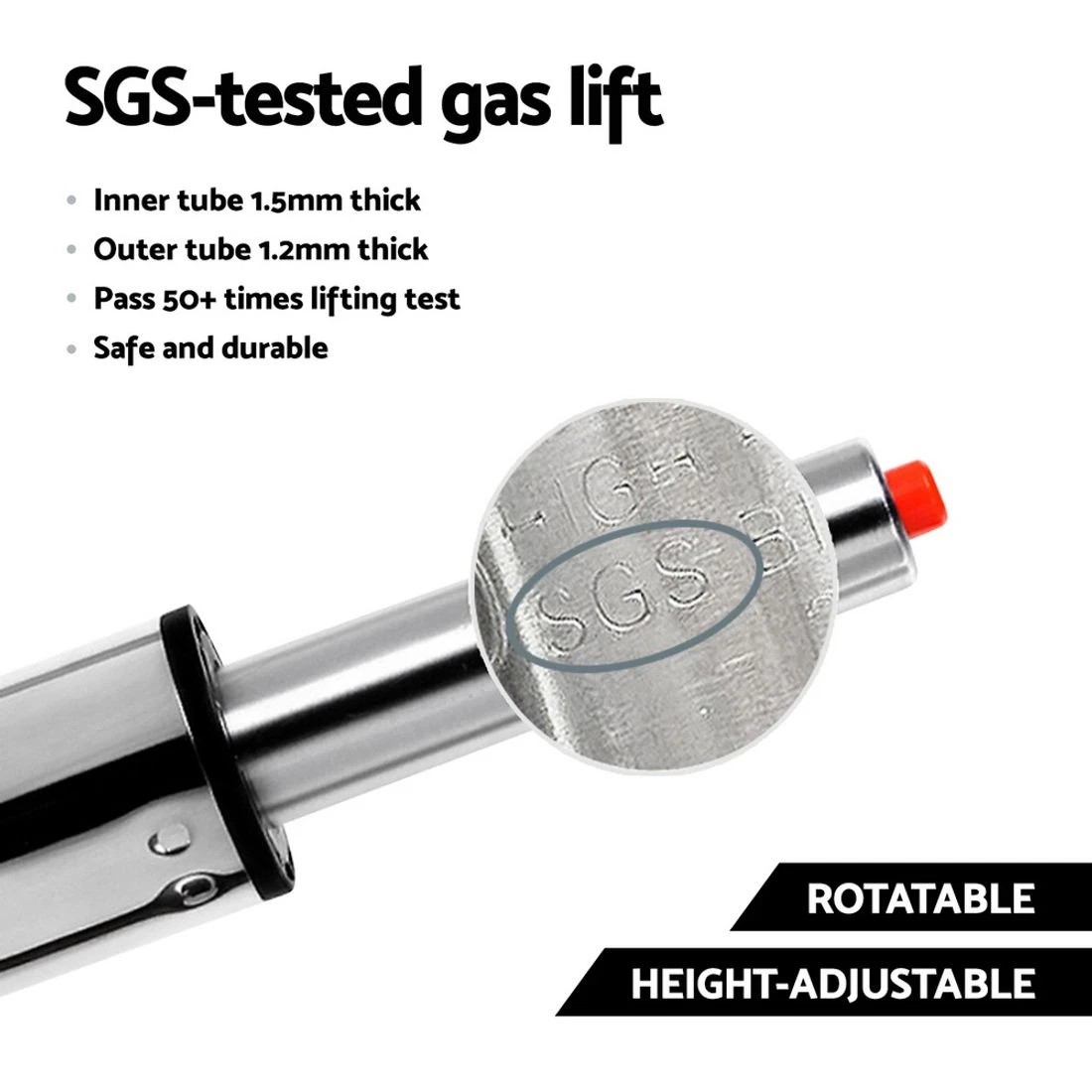 6 Artiss 4x Bar Stools Gas Lift Velvet Woven Backrest Navy - Blue, 6 of 6