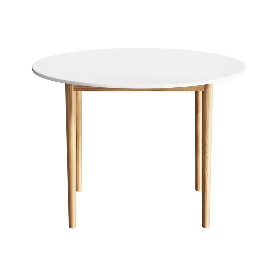 1 Artiss Dining Table Round  108CM Diameter Demi - White, 1 of 7