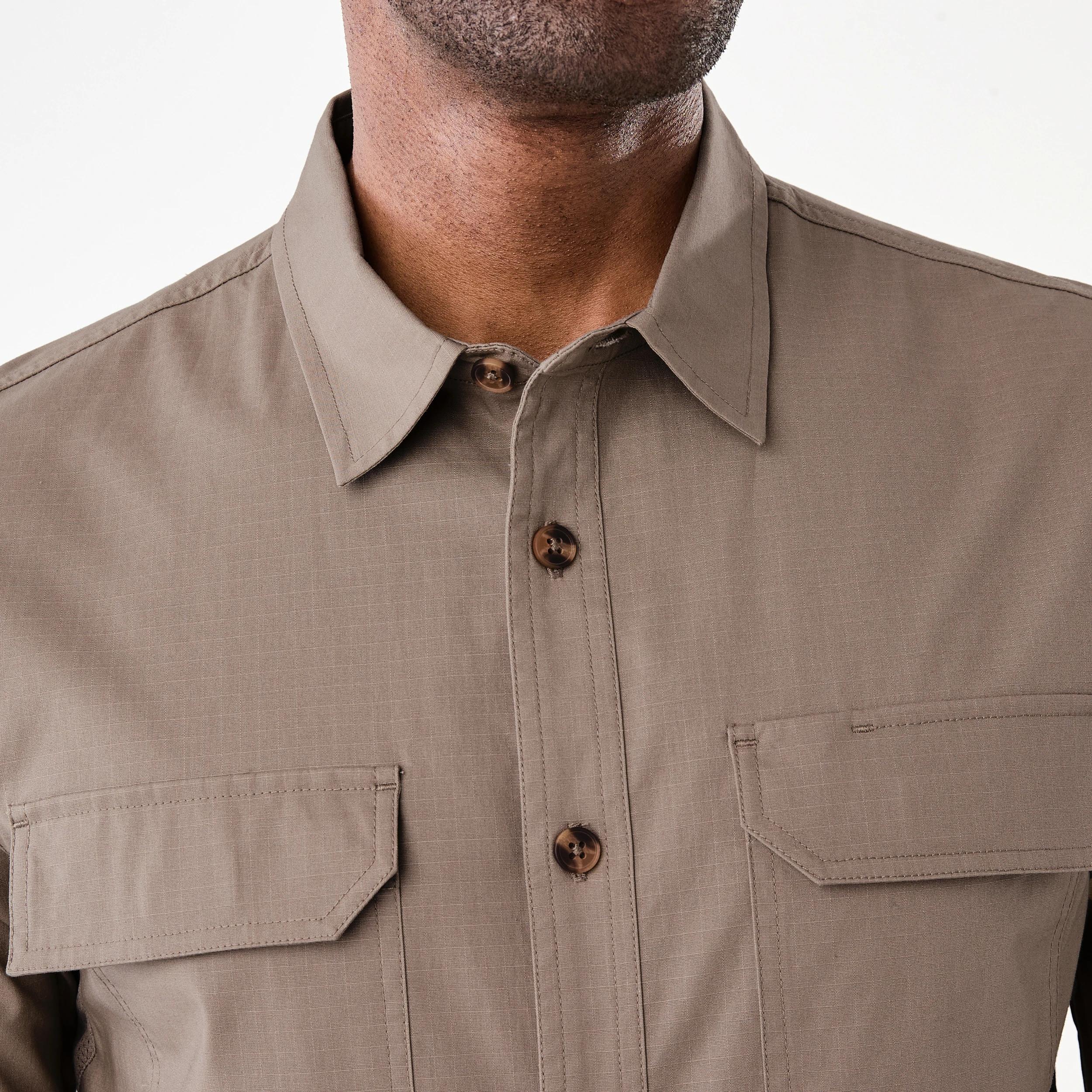 5 Workwear Long Sleeve Work Shirt DESERT TAUPE, 5 of 9