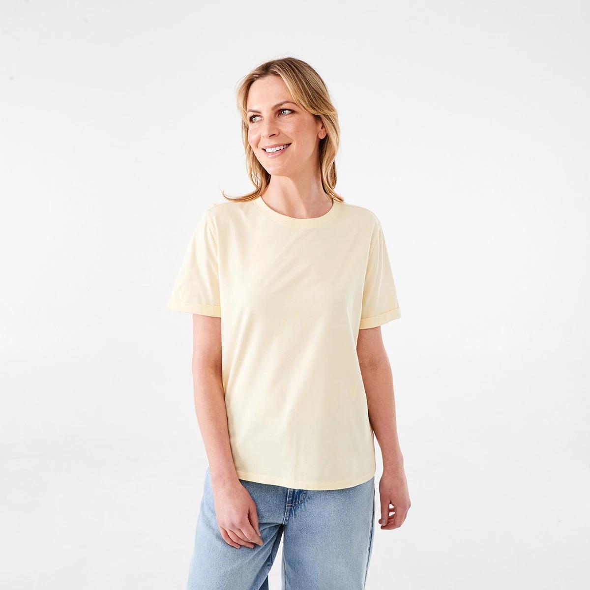 1 Short Sleeve Australian Cotton T-shirt Fln Yellow, 1 of 6