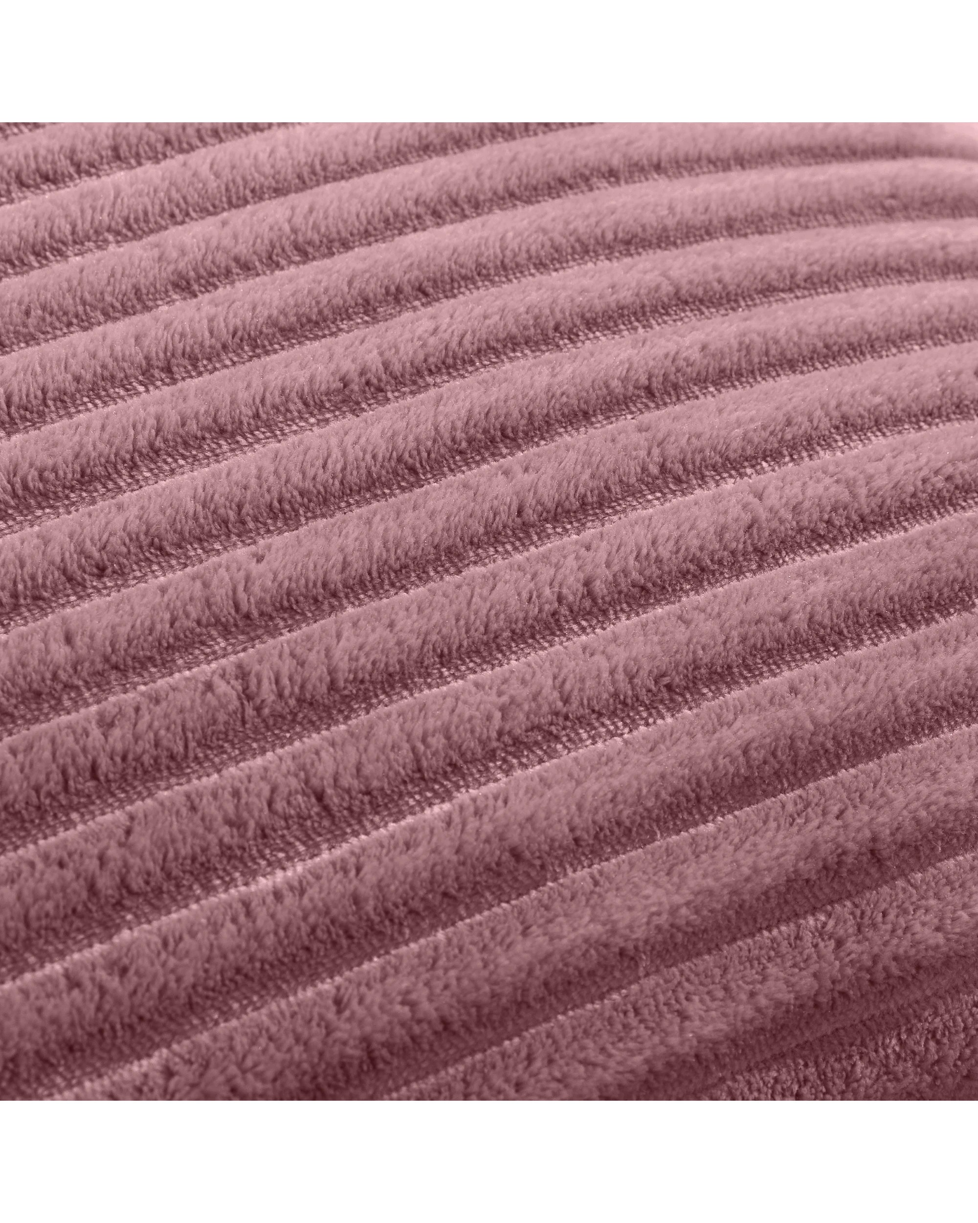 3 Dreamaker Signature Embossed Corduroy Fleece Cushion 45x45cm - Blush, 3 of 6