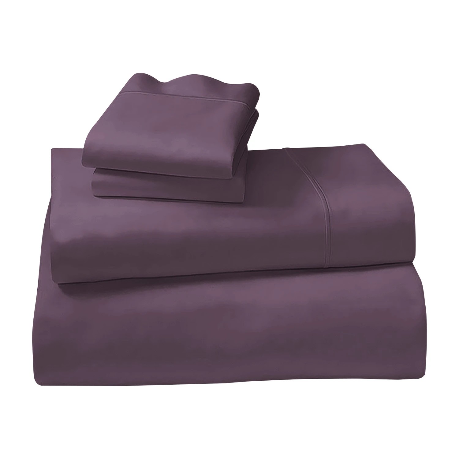 2 4pc 1000 Thread Count Cotton Rich Sheet Gift Pack Cvc Microfibre Blend In Lilac
 - King Bed, 2 of 8