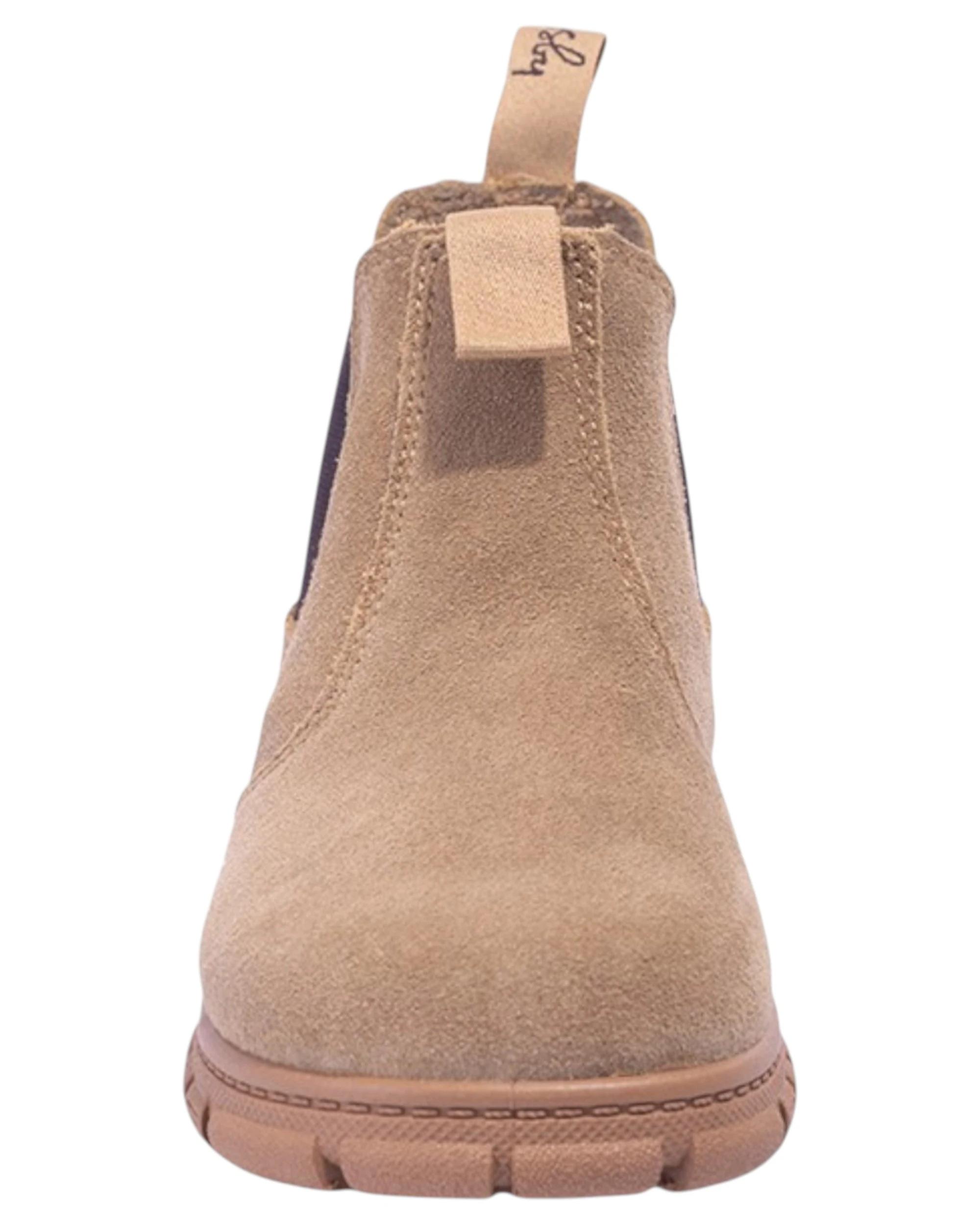 3 Grosby Ranch Boots Wheat Toddler Infant Boys Kids Leather Slip On Shoes WHEAT, 3 of 4