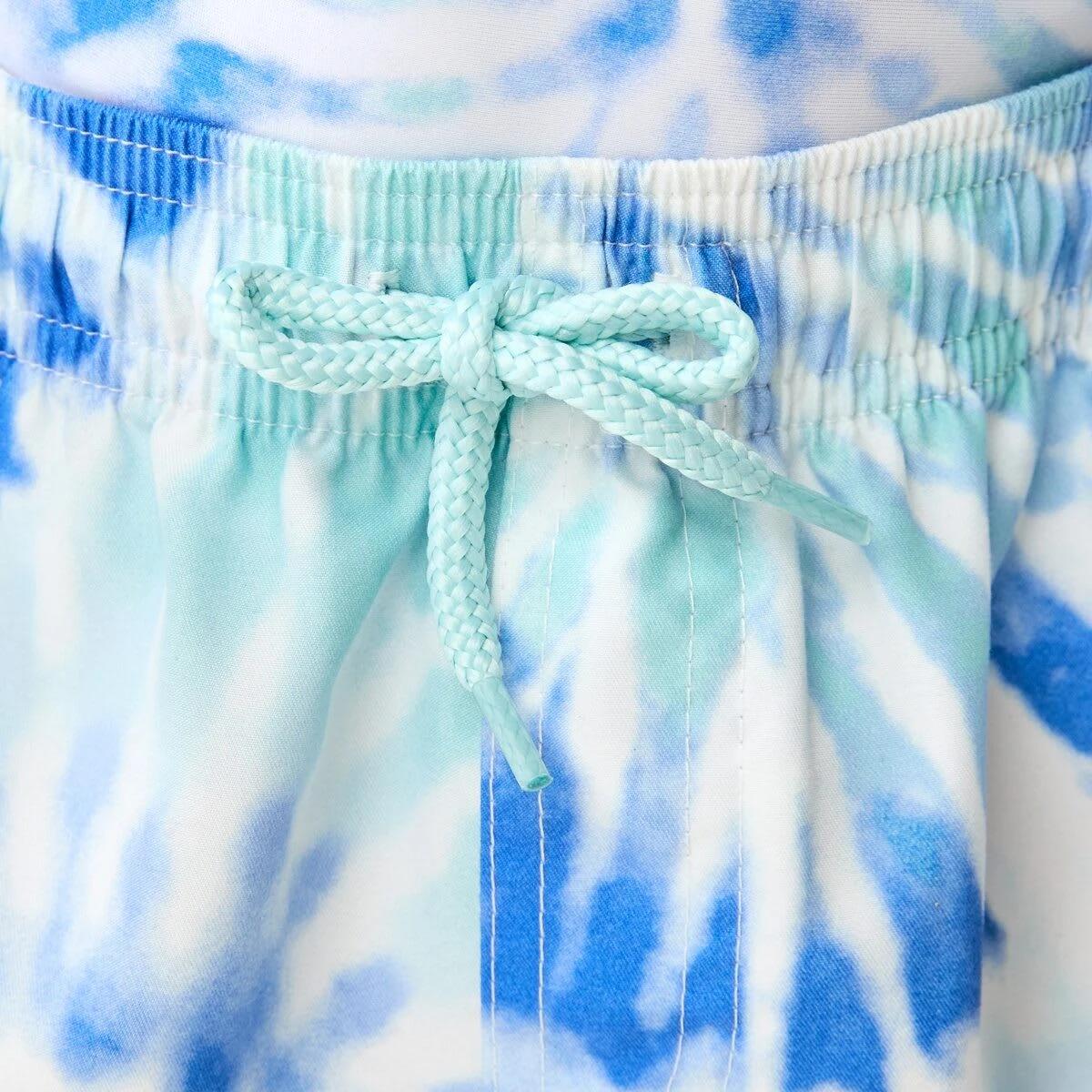 3 Printed Boardshorts SPIRAL TIE DYE FRESH BLUE, 3 of 5