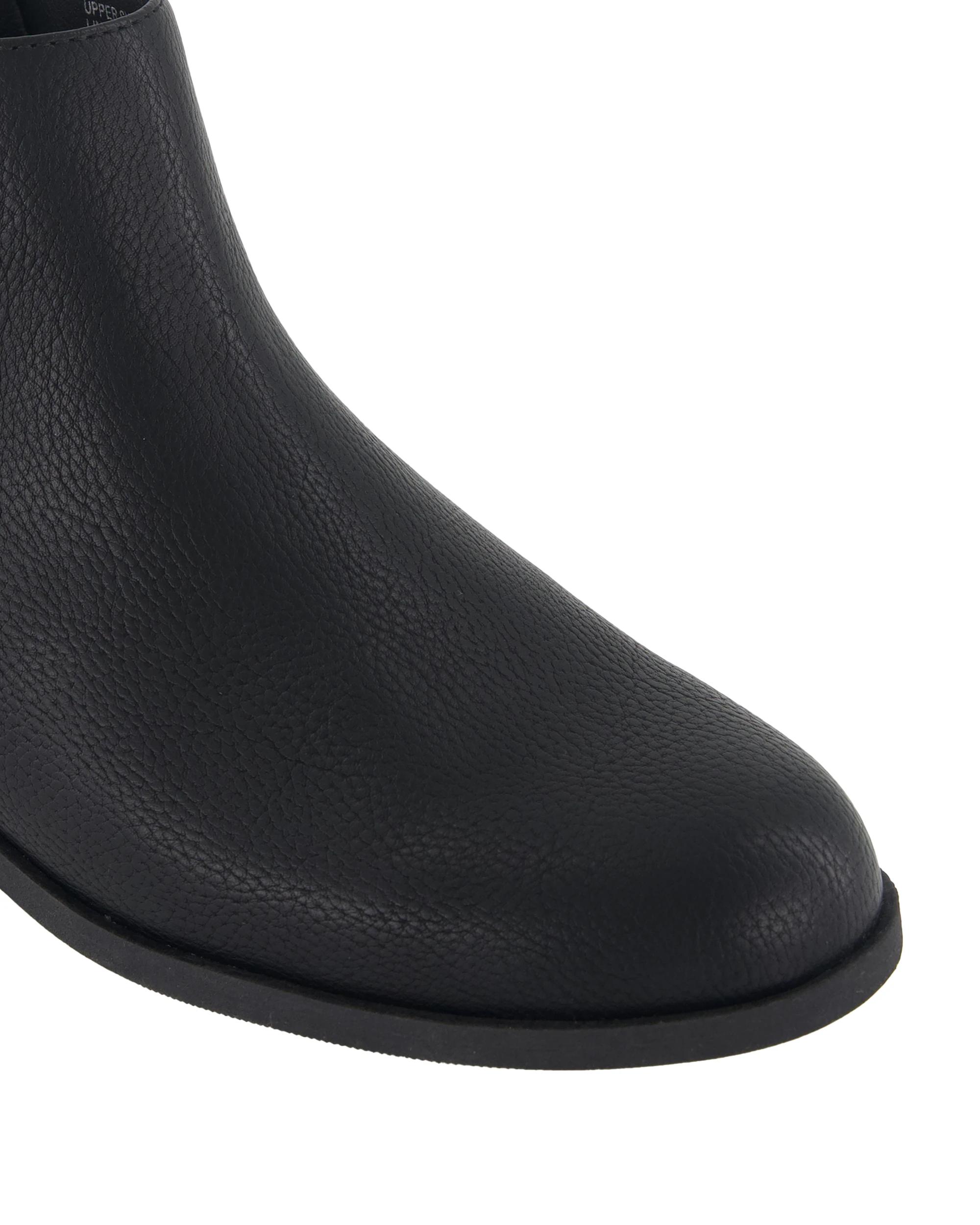 4 Short Block Heels Boots Black, 4 of 5