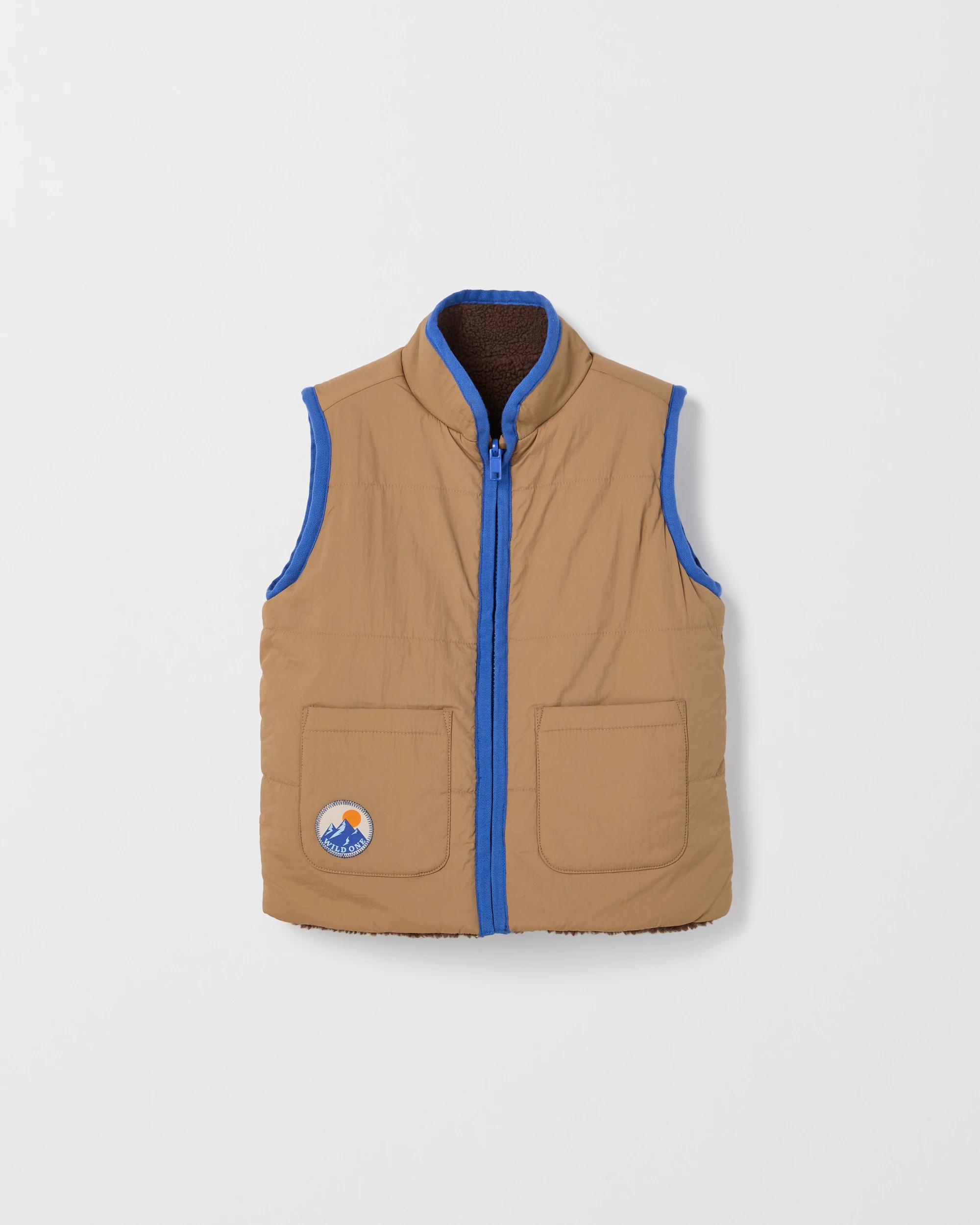 1 Target Kids Reversible Vest TAN, 1 of 4