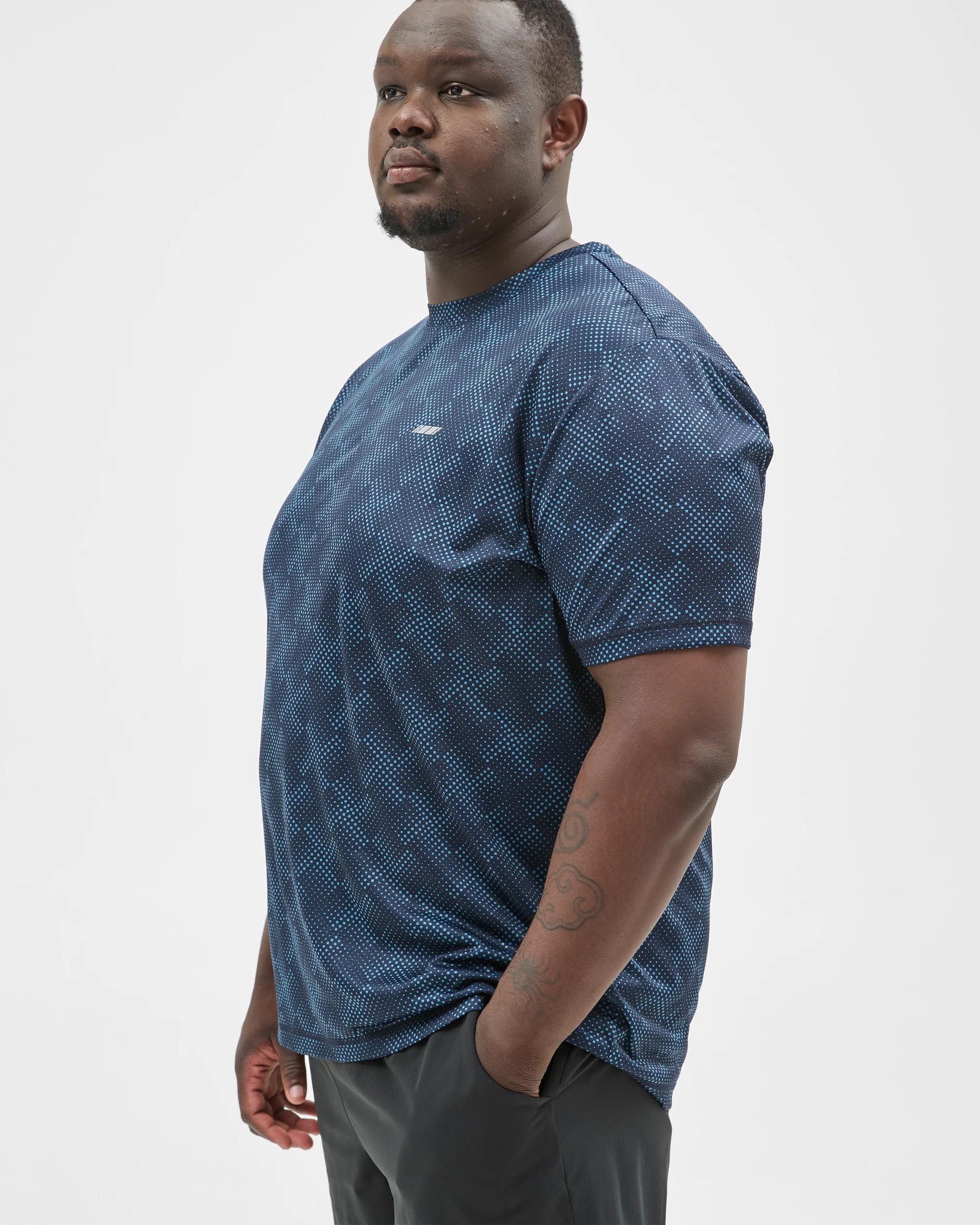 4 Target Active Plus Size Active Training T-Shirt NAVY PRINT, 4 of 7