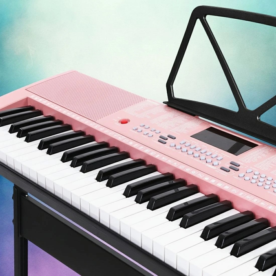 5 Alpha 61 Keys Electronic Piano Keyboard Digital Electric w/ Stand Lighted - Pink, 5 of 5
