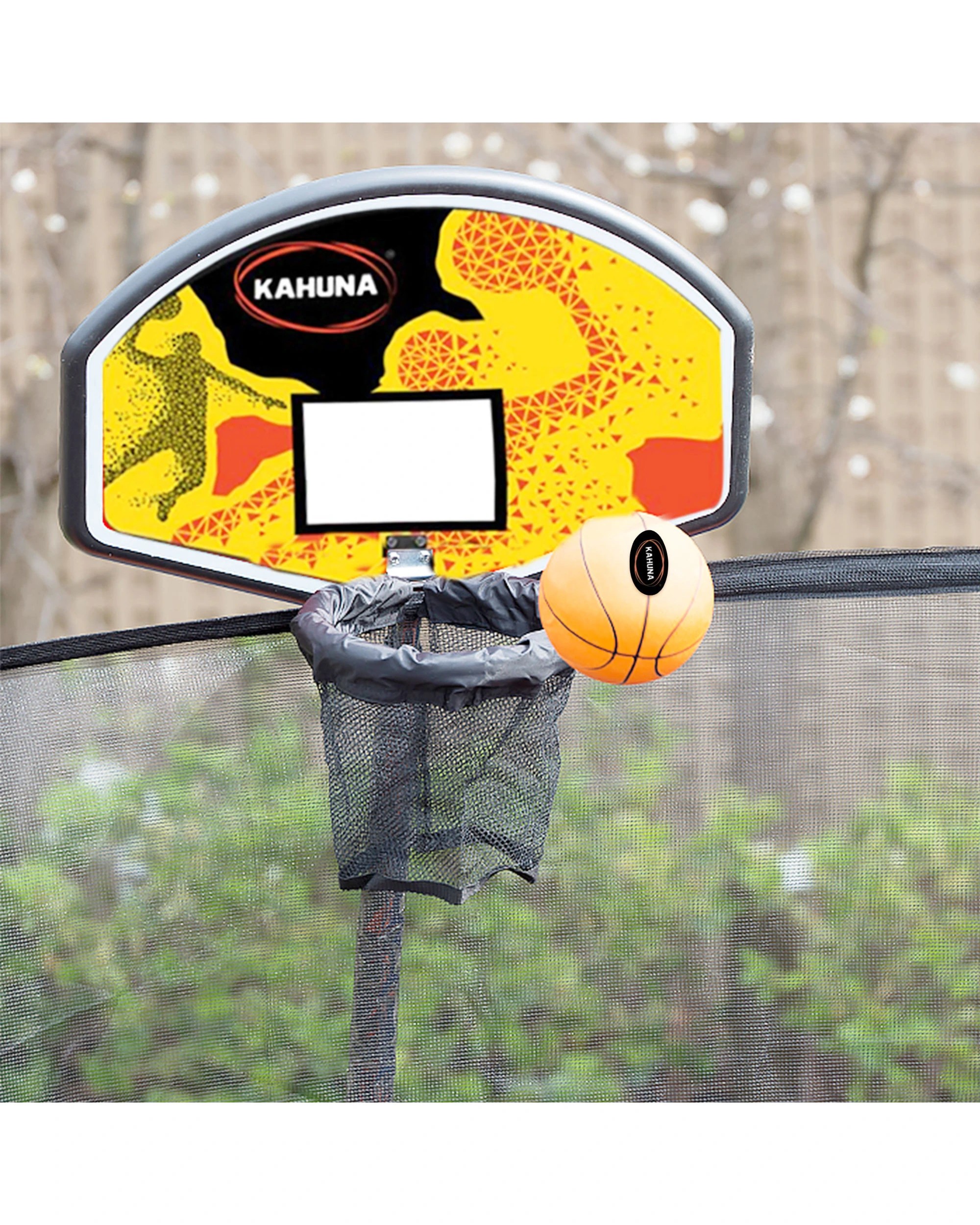 6 Kahuna Trampoline Basketball Ring Set With Mini Ball And Pump, 6 of 7