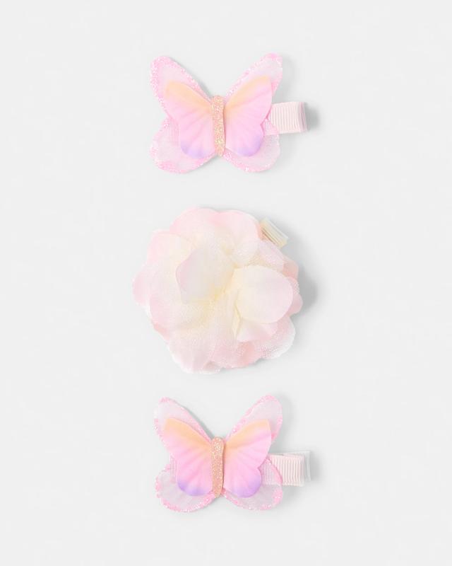 3 Pack Flower and Butterfly Hair C