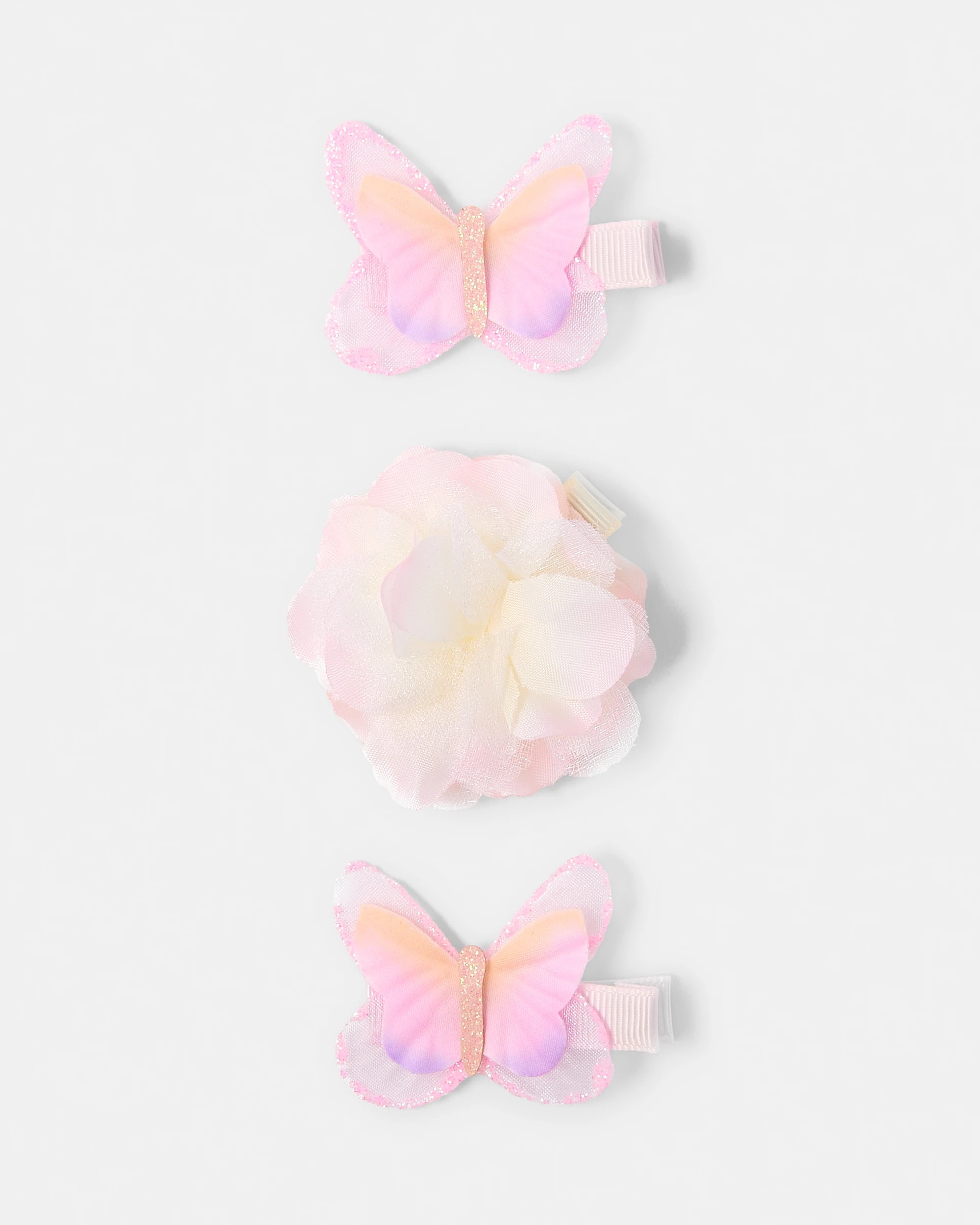 1 3 Pack Flower and Butterfly Hair Clips, 1 of 3
