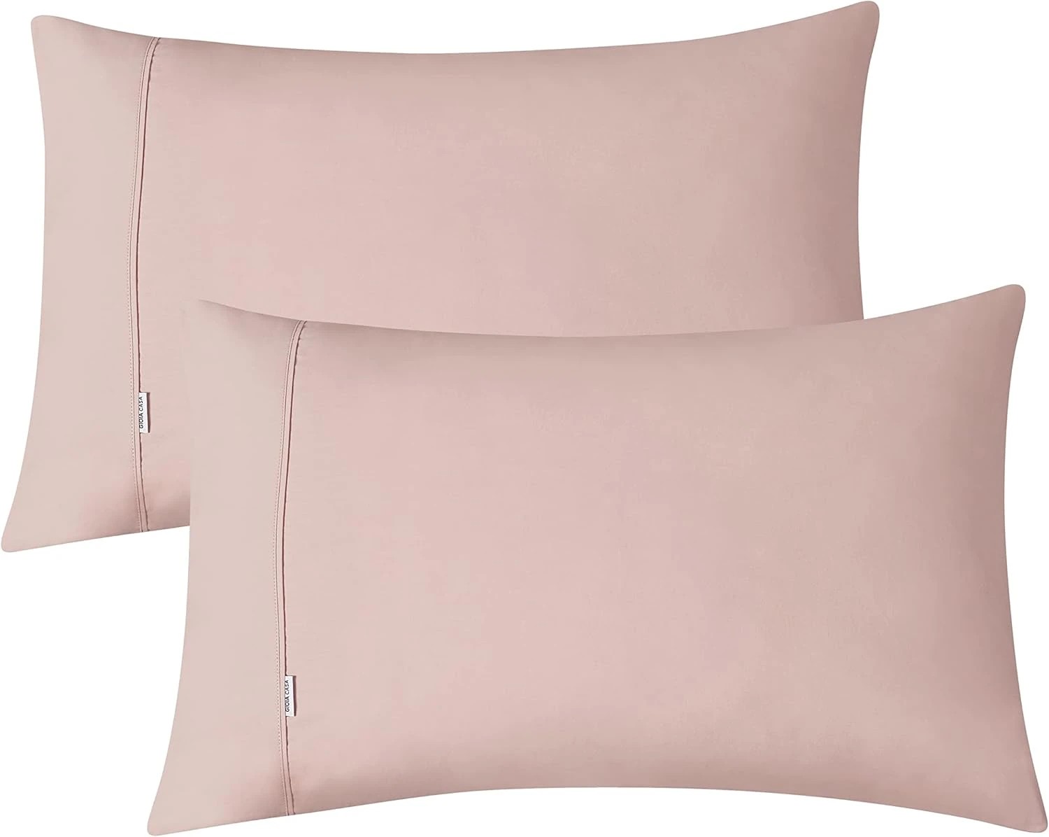 4 Gioia Casa Vintage Washed Cotton Sheet Set Soft Breathable - Single Bed - Pink, 4 of 4