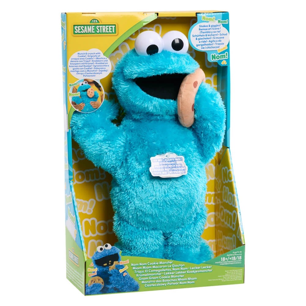 2 Sesame Street - Nom Nom Cookie Monster, Animated Plush, 18 months+, 2 of 5