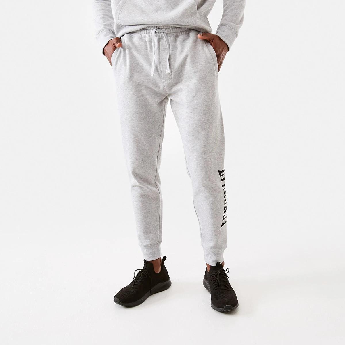 2 Everlast Mens Block Trackpants EVER CLASSIC GREY MARLE, 2 of 7