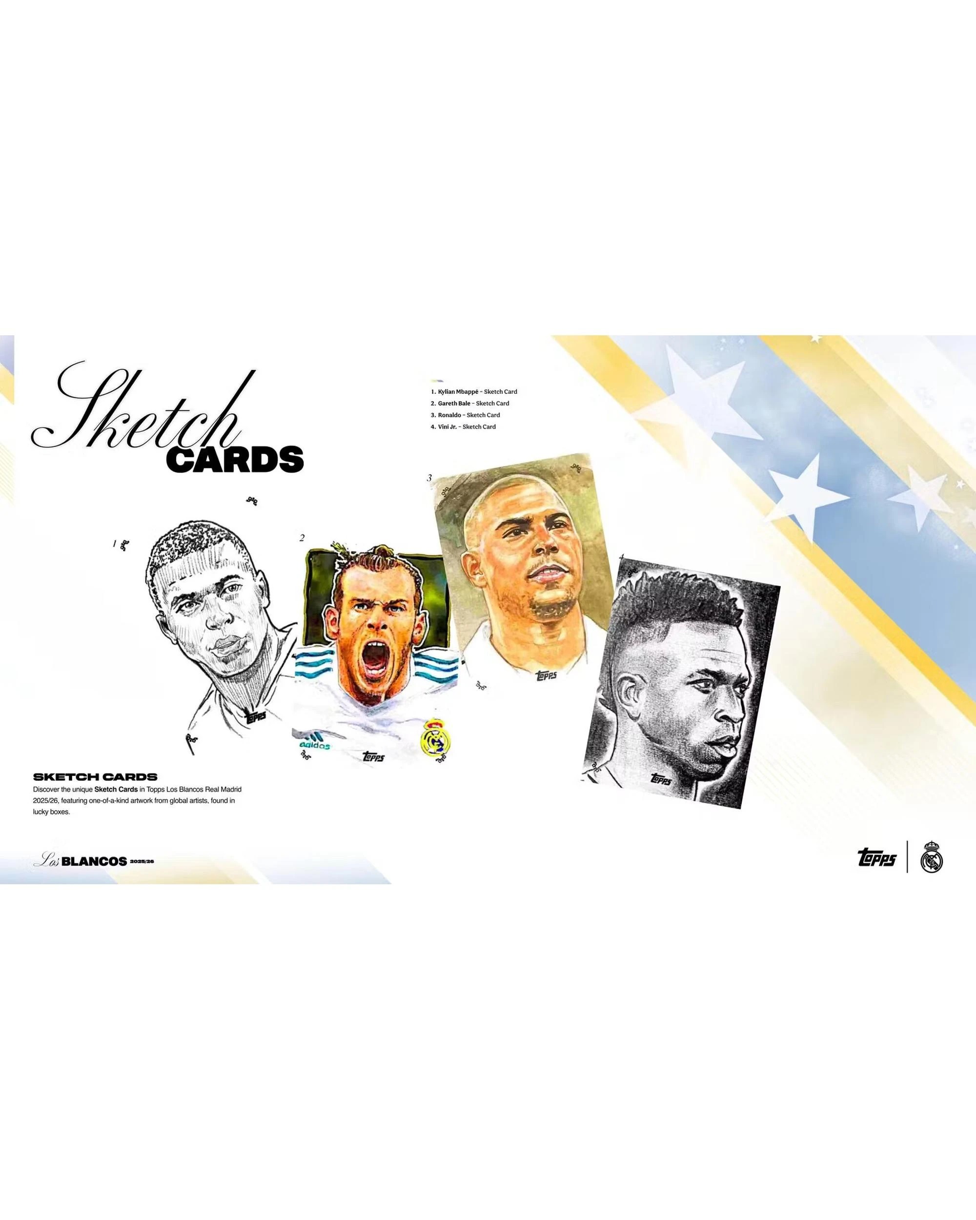 9 Topps 2025/2026 Real Madrid Los Blancos Soccer Hobby Box, 9 of 9
